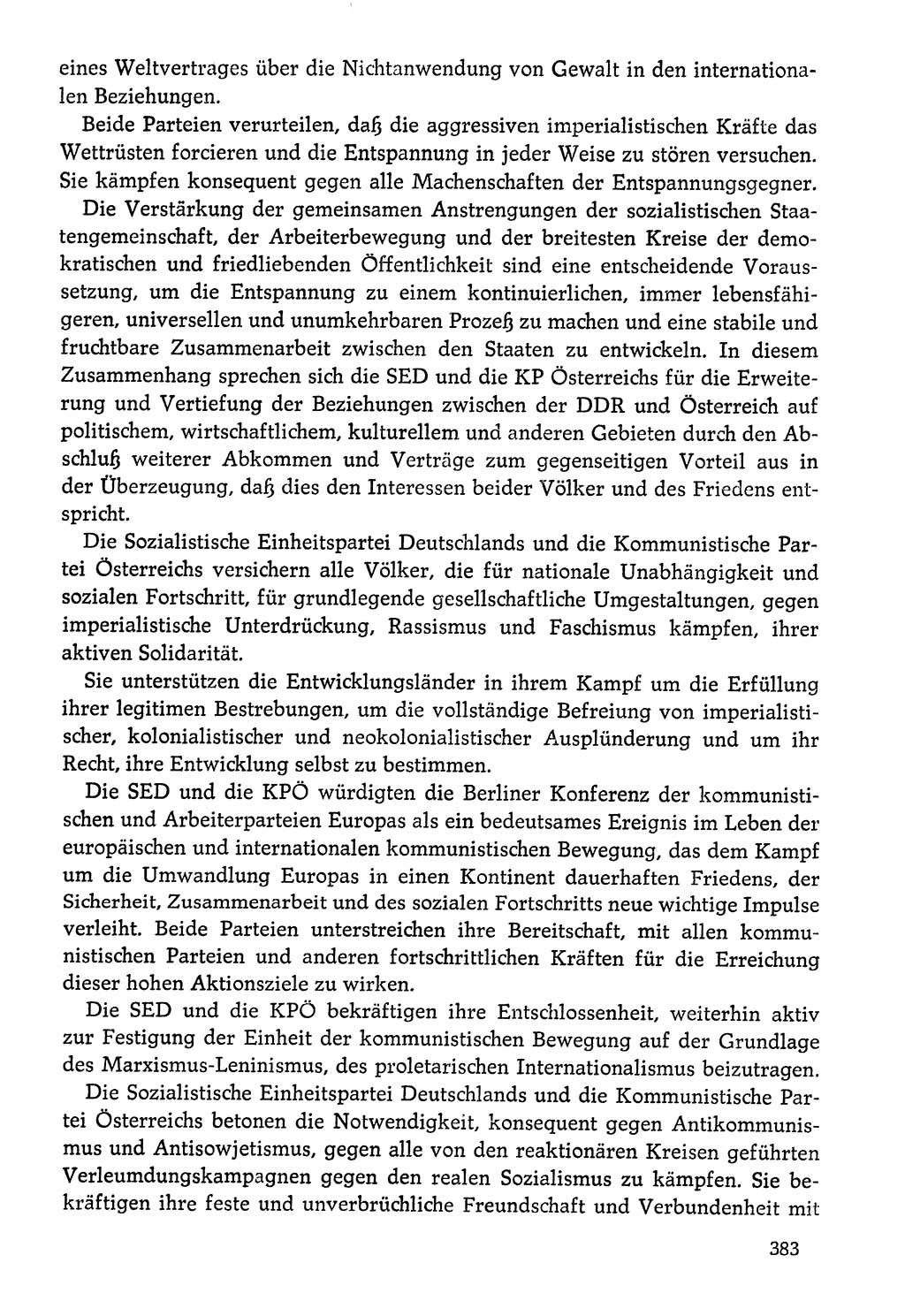 Dokumente der Sozialistischen Einheitspartei Deutschlands (SED) [Deutsche Demokratische Republik (DDR)] 1976-1977, Seite 383 (Dok. SED DDR 1976-1977, S. 383)