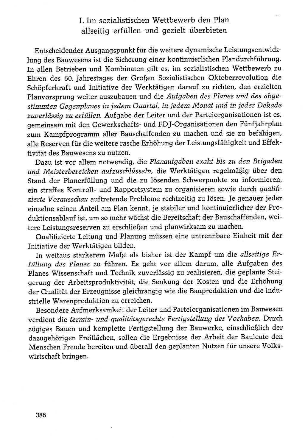 Dokumente der Sozialistischen Einheitspartei Deutschlands (SED) [Deutsche Demokratische Republik (DDR)] 1976-1977, Seite 386 (Dok. SED DDR 1976-1977, S. 386)