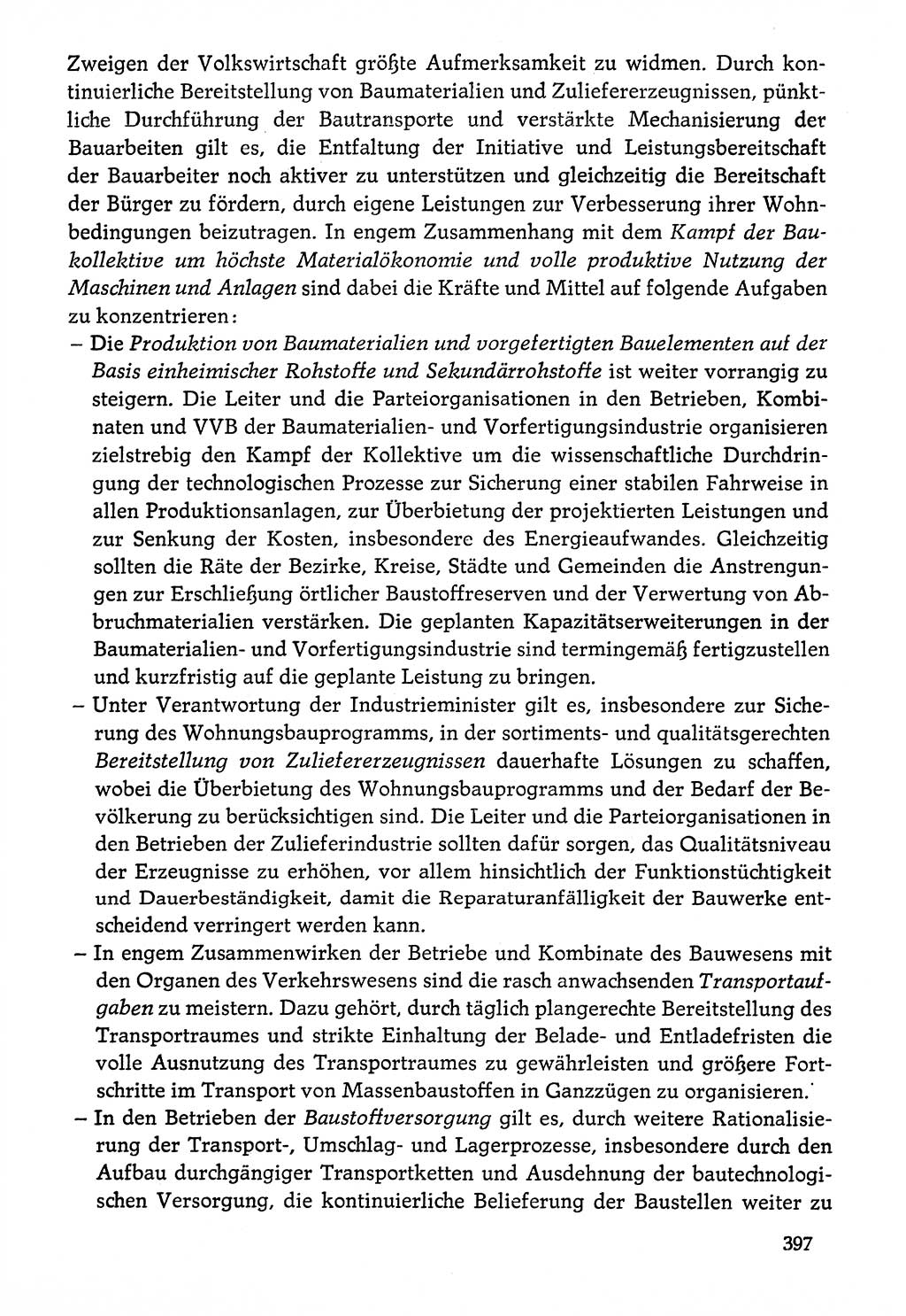 Dokumente der Sozialistischen Einheitspartei Deutschlands (SED) [Deutsche Demokratische Republik (DDR)] 1976-1977, Seite 397 (Dok. SED DDR 1976-1977, S. 397)