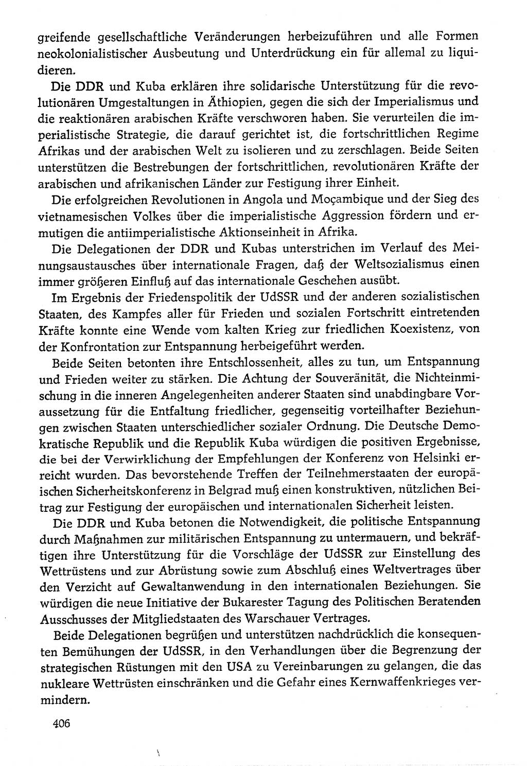 Dokumente der Sozialistischen Einheitspartei Deutschlands (SED) [Deutsche Demokratische Republik (DDR)] 1976-1977, Seite 406 (Dok. SED DDR 1976-1977, S. 406)