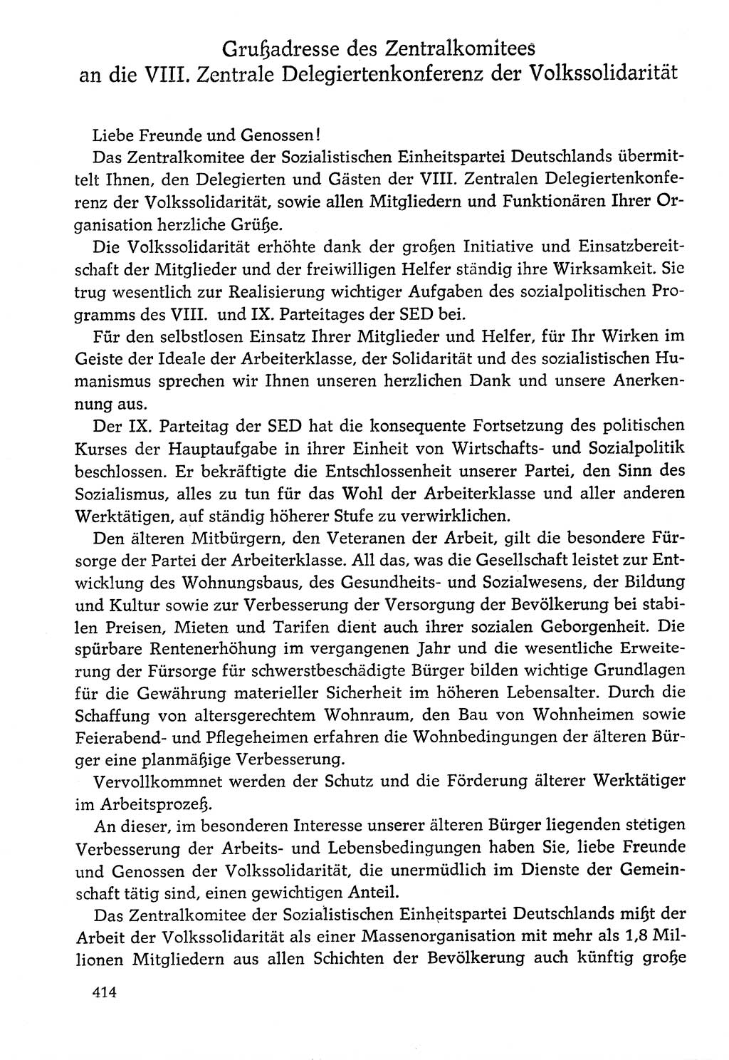 Dokumente der Sozialistischen Einheitspartei Deutschlands (SED) [Deutsche Demokratische Republik (DDR)] 1976-1977, Seite 414 (Dok. SED DDR 1976-1977, S. 414)