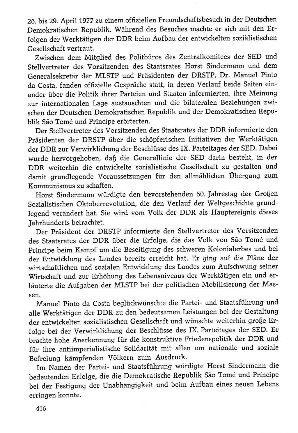 Dokumente der Sozialistischen Einheitspartei Deutschlands (SED) [Deutsche Demokratische Republik (DDR)] 1976-1977, Seite 416 (Dok. SED DDR 1976-1977, S. 416)