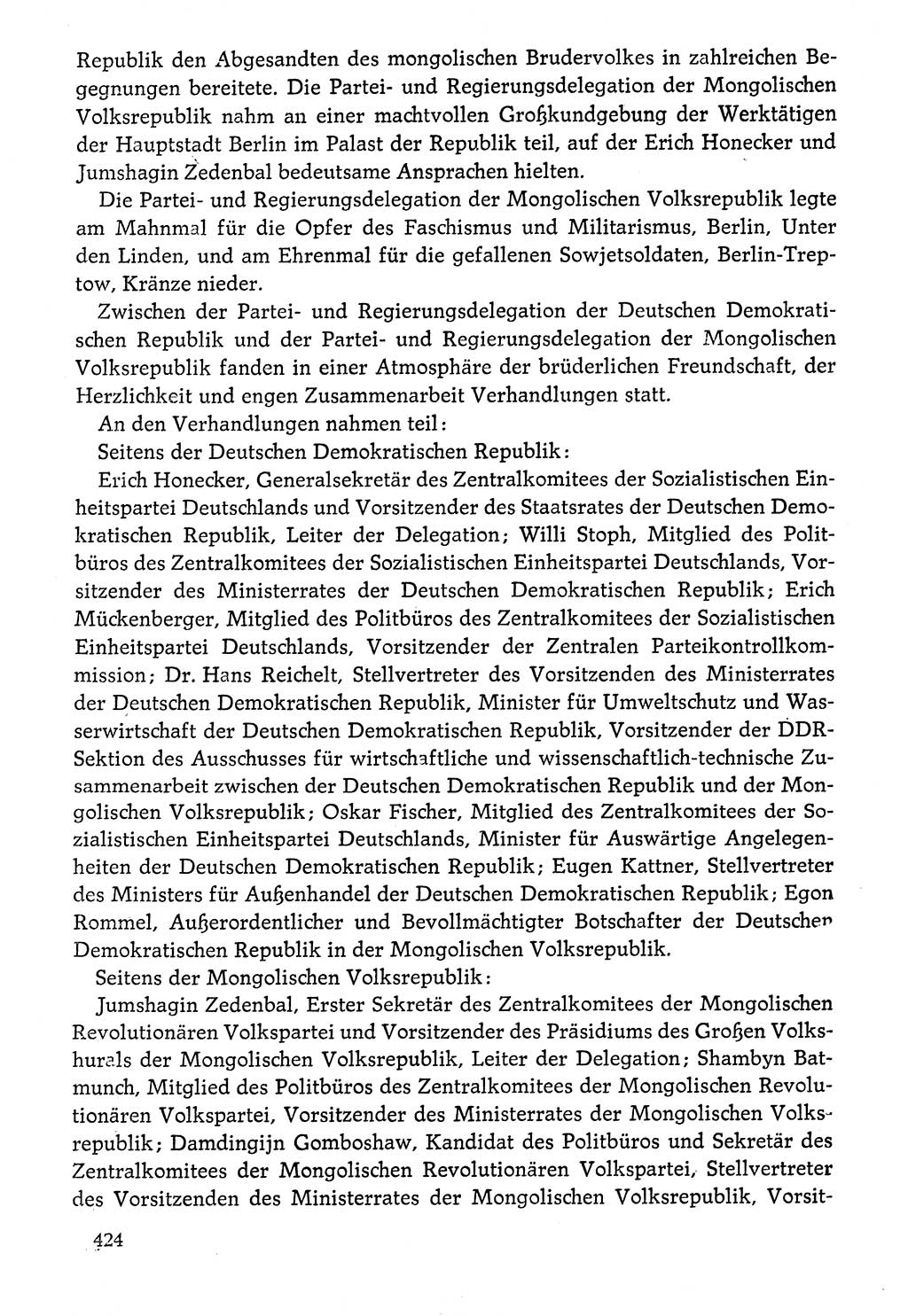 Dokumente der Sozialistischen Einheitspartei Deutschlands (SED) [Deutsche Demokratische Republik (DDR)] 1976-1977, Seite 424 (Dok. SED DDR 1976-1977, S. 424)