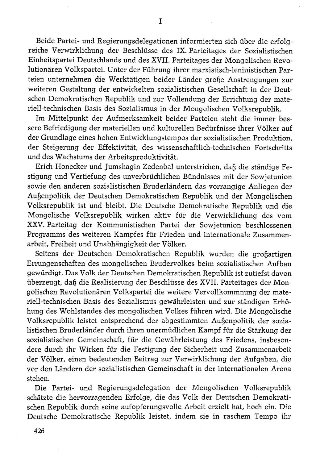 Dokumente der Sozialistischen Einheitspartei Deutschlands (SED) [Deutsche Demokratische Republik (DDR)] 1976-1977, Seite 426 (Dok. SED DDR 1976-1977, S. 426)