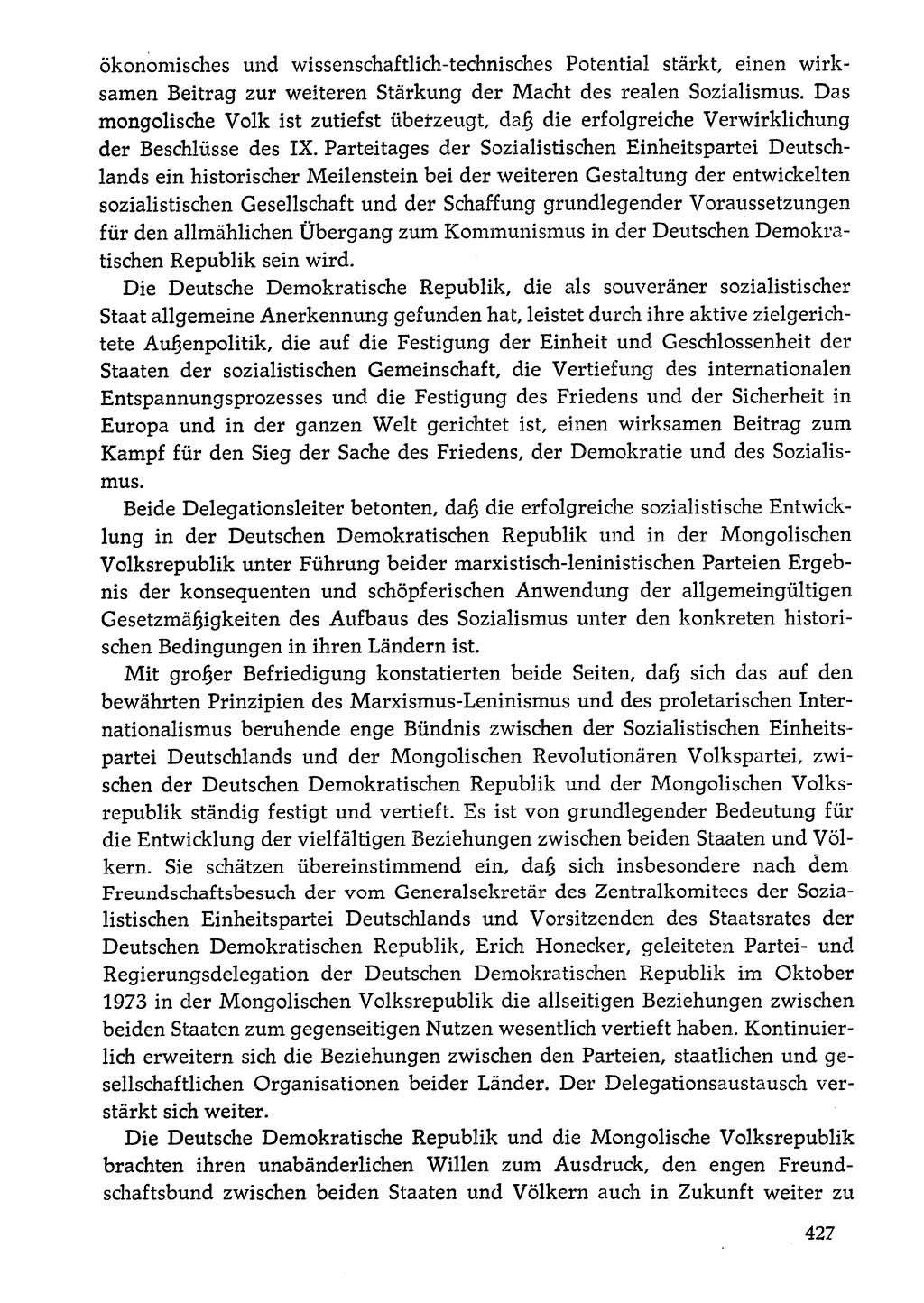 Dokumente der Sozialistischen Einheitspartei Deutschlands (SED) [Deutsche Demokratische Republik (DDR)] 1976-1977, Seite 427 (Dok. SED DDR 1976-1977, S. 427)