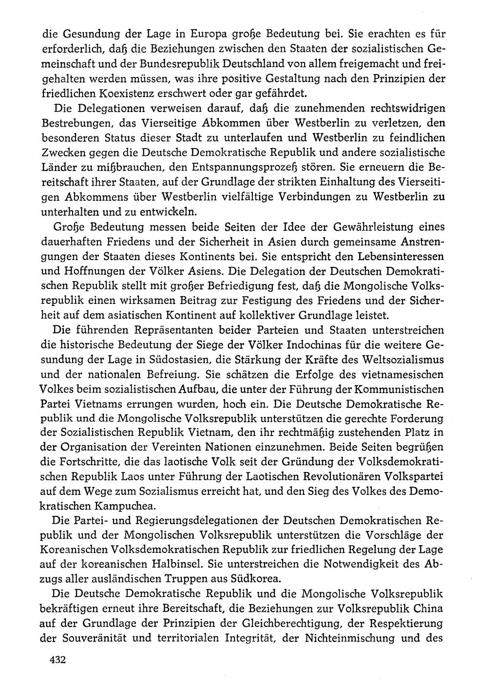 Dokumente der Sozialistischen Einheitspartei Deutschlands (SED) [Deutsche Demokratische Republik (DDR)] 1976-1977, Seite 432 (Dok. SED DDR 1976-1977, S. 432)