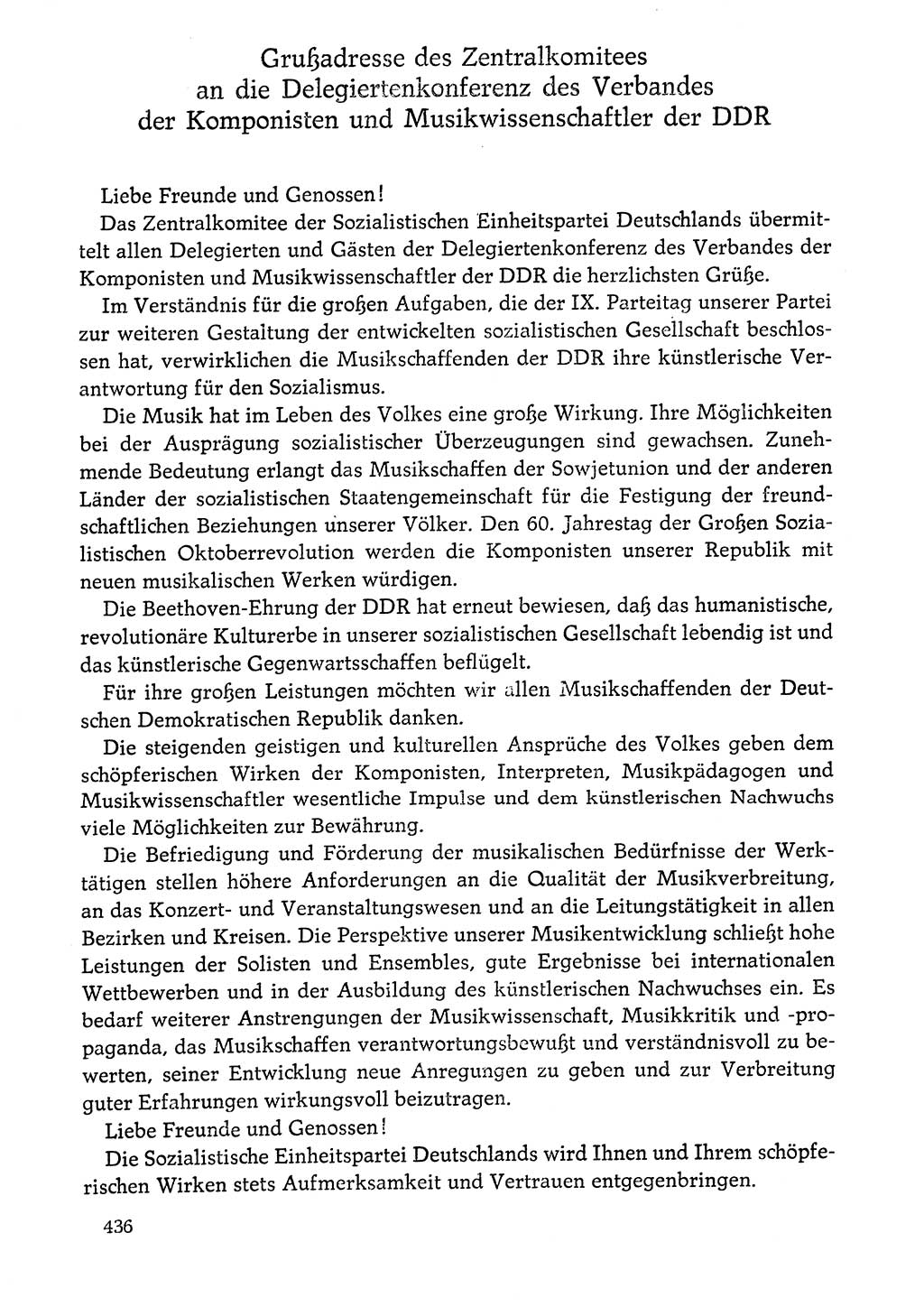 Dokumente der Sozialistischen Einheitspartei Deutschlands (SED) [Deutsche Demokratische Republik (DDR)] 1976-1977, Seite 436 (Dok. SED DDR 1976-1977, S. 436)