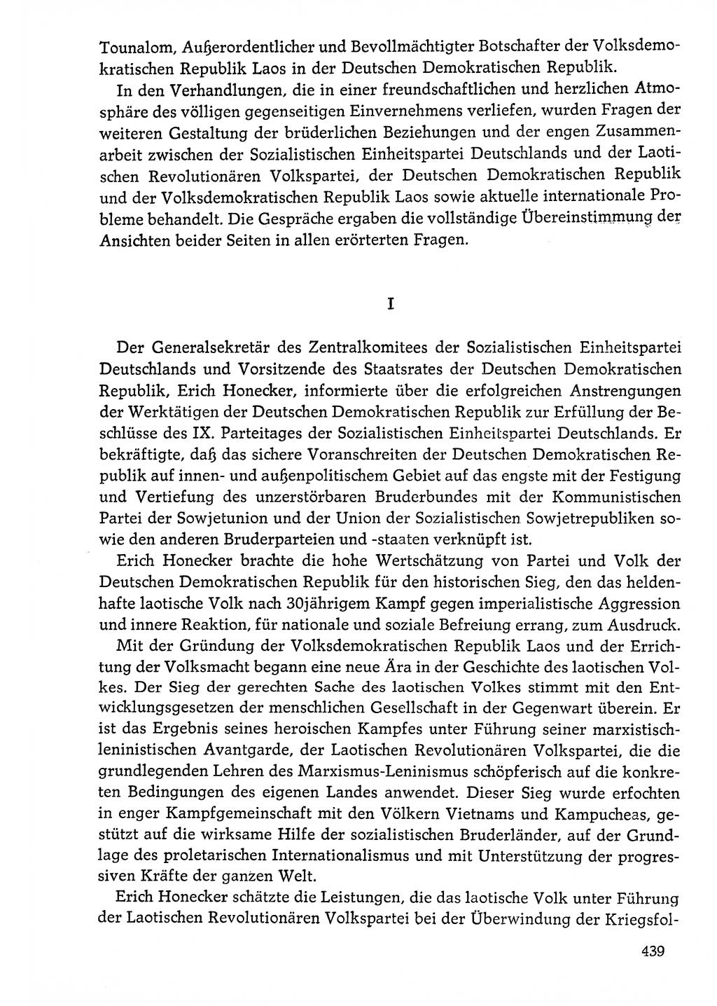 Dokumente der Sozialistischen Einheitspartei Deutschlands (SED) [Deutsche Demokratische Republik (DDR)] 1976-1977, Seite 439 (Dok. SED DDR 1976-1977, S. 439)