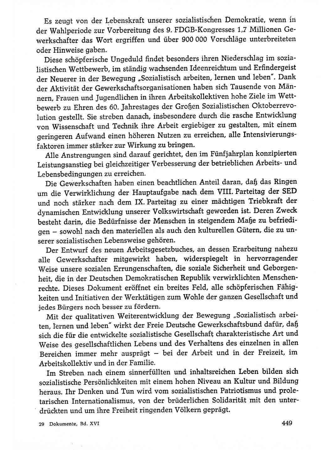 Dokumente der Sozialistischen Einheitspartei Deutschlands (SED) [Deutsche Demokratische Republik (DDR)] 1976-1977, Seite 449 (Dok. SED DDR 1976-1977, S. 449)