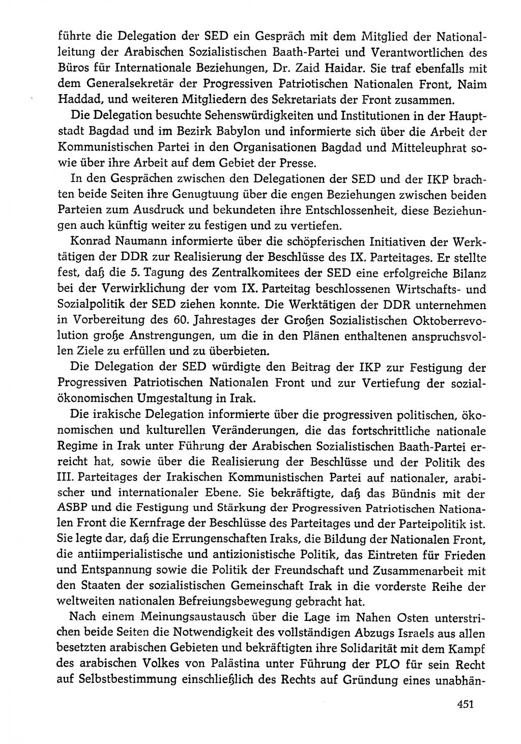 Dokumente der Sozialistischen Einheitspartei Deutschlands (SED) [Deutsche Demokratische Republik (DDR)] 1976-1977, Seite 451 (Dok. SED DDR 1976-1977, S. 451)