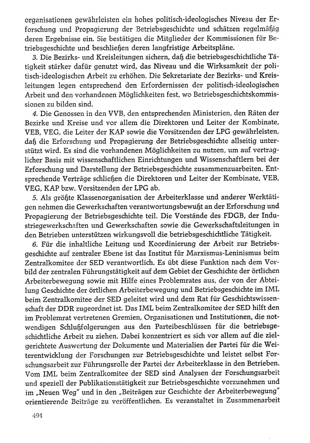 Dokumente der Sozialistischen Einheitspartei Deutschlands (SED) [Deutsche Demokratische Republik (DDR)] 1976-1977, Seite 494 (Dok. SED DDR 1976-1977, S. 494)