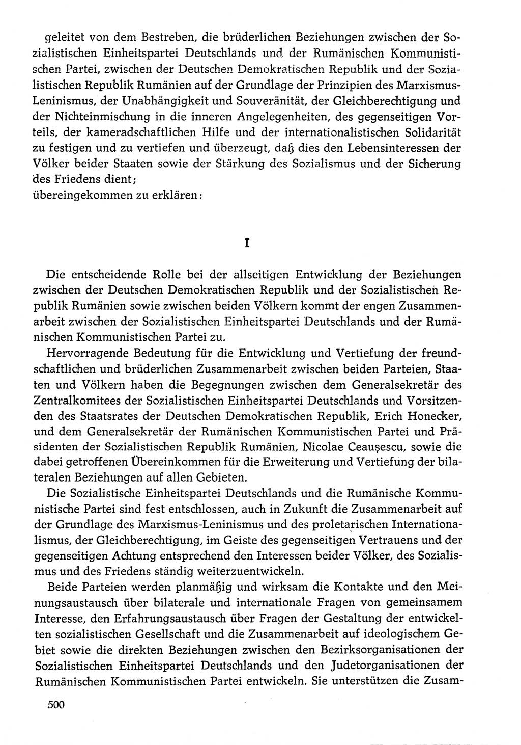 Dokumente der Sozialistischen Einheitspartei Deutschlands (SED) [Deutsche Demokratische Republik (DDR)] 1976-1977, Seite 500 (Dok. SED DDR 1976-1977, S. 500)