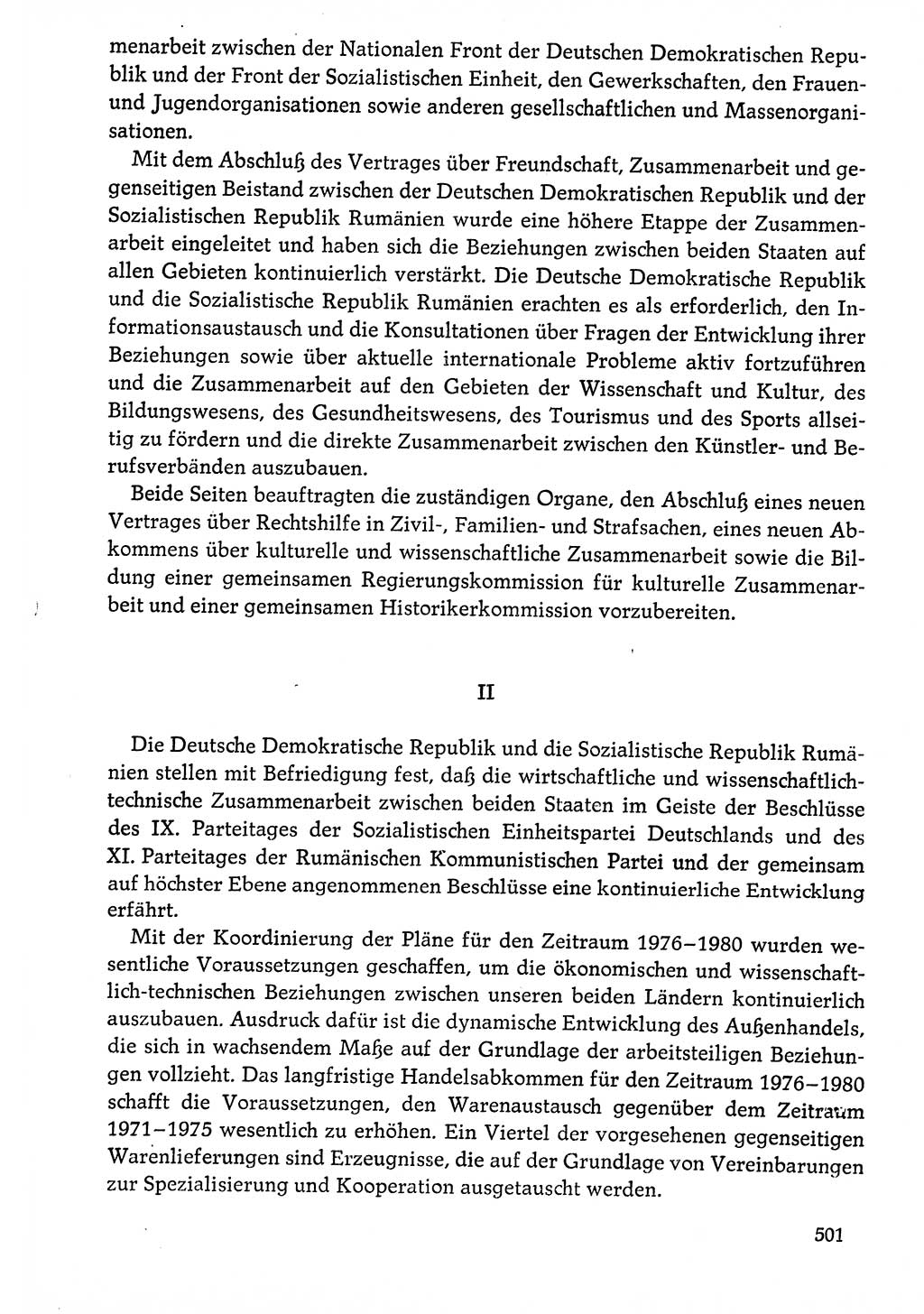 Dokumente der Sozialistischen Einheitspartei Deutschlands (SED) [Deutsche Demokratische Republik (DDR)] 1976-1977, Seite 501 (Dok. SED DDR 1976-1977, S. 501)
