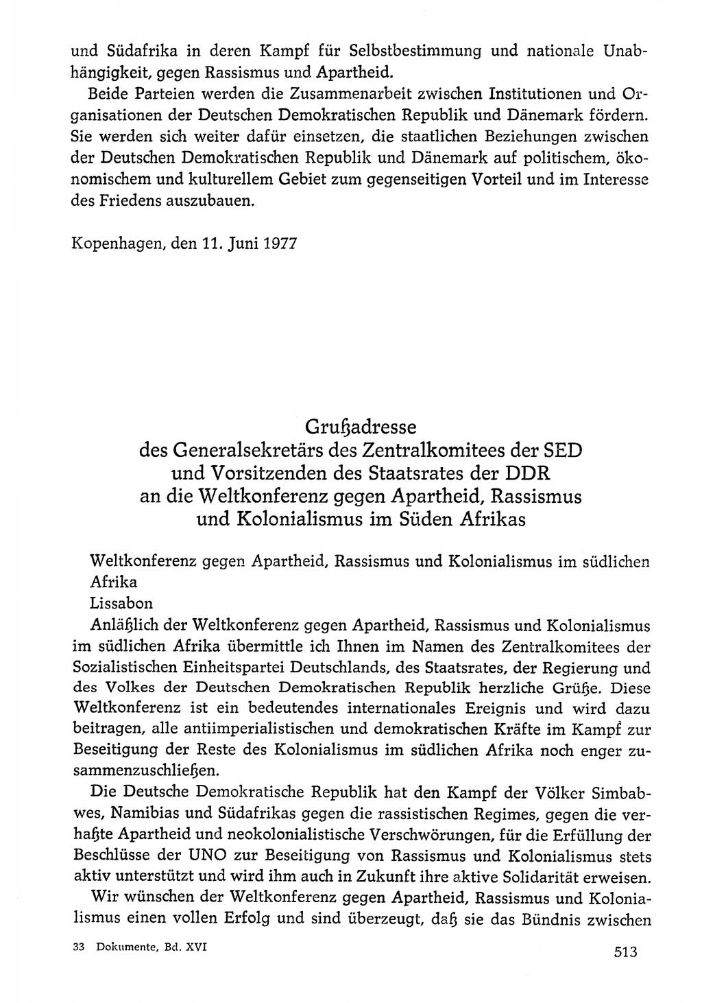 Dokumente der Sozialistischen Einheitspartei Deutschlands (SED) [Deutsche Demokratische Republik (DDR)] 1976-1977, Seite 513 (Dok. SED DDR 1976-1977, S. 513)