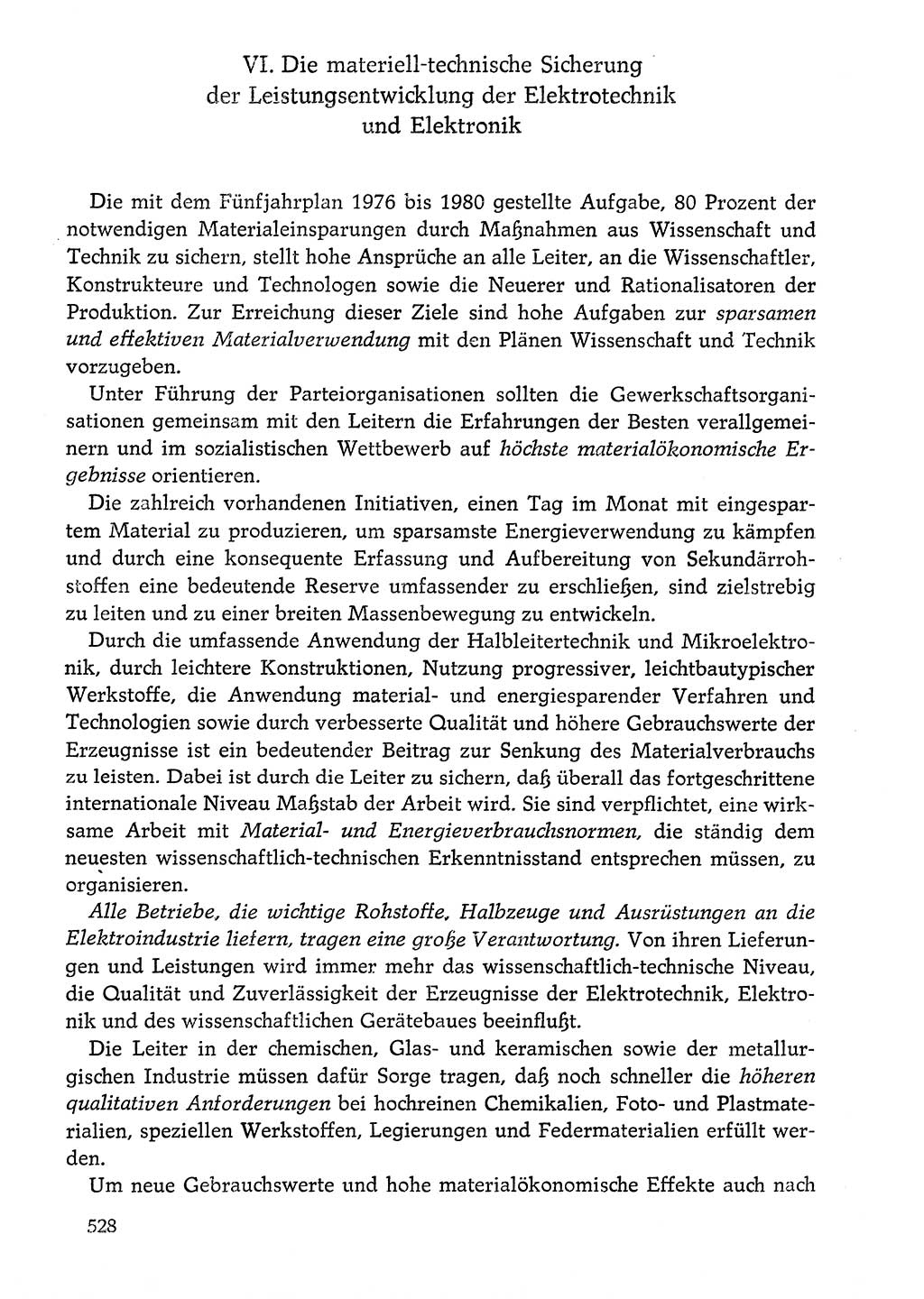 Dokumente der Sozialistischen Einheitspartei Deutschlands (SED) [Deutsche Demokratische Republik (DDR)] 1976-1977, Seite 528 (Dok. SED DDR 1976-1977, S. 528)