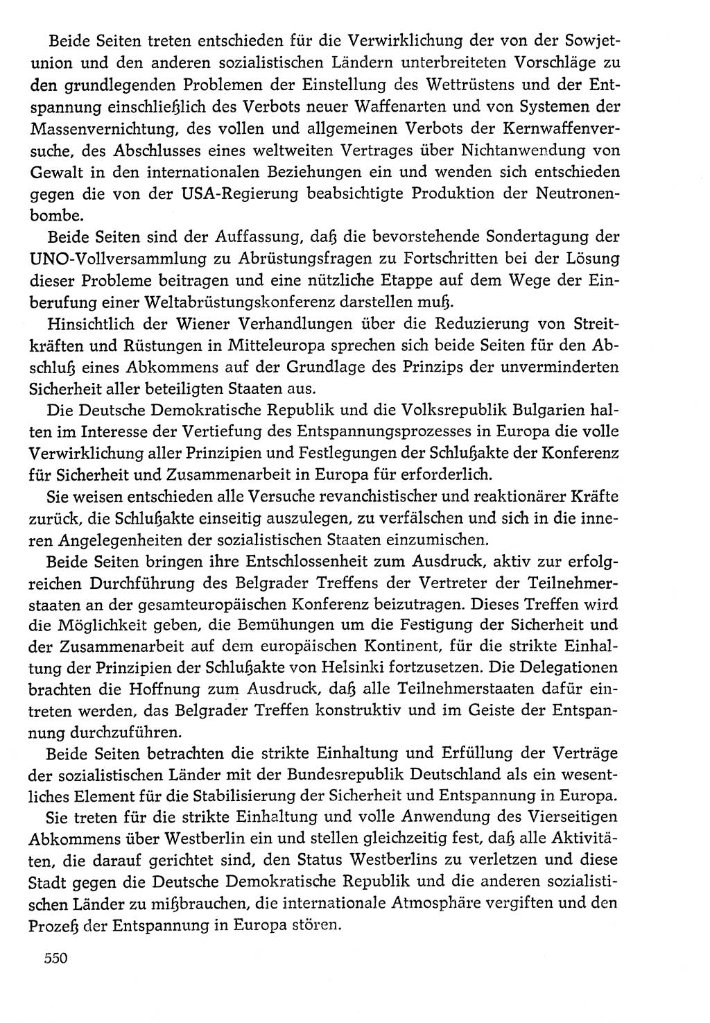 Dokumente der Sozialistischen Einheitspartei Deutschlands (SED) [Deutsche Demokratische Republik (DDR)] 1976-1977, Seite 550 (Dok. SED DDR 1976-1977, S. 550)