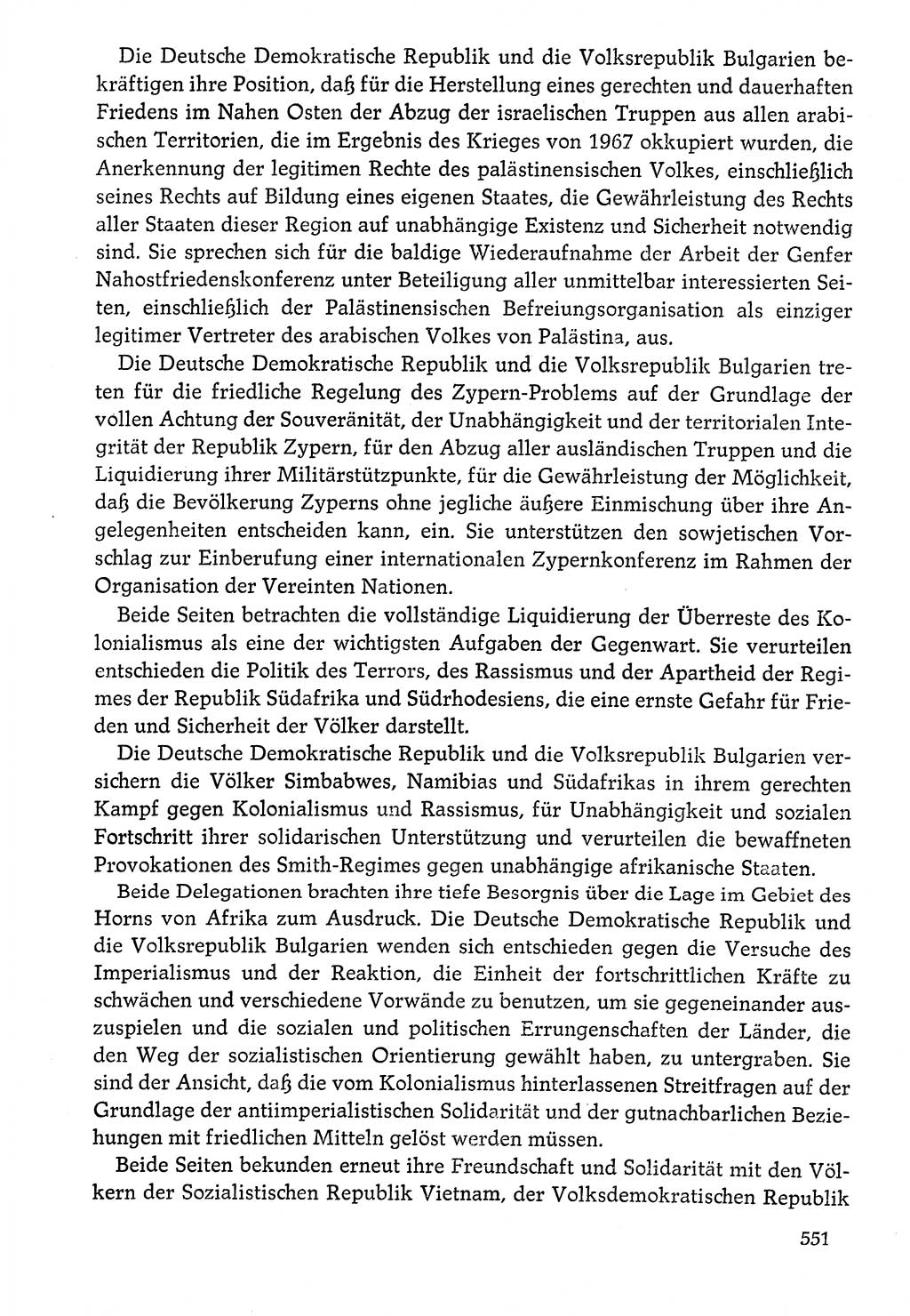 Dokumente der Sozialistischen Einheitspartei Deutschlands (SED) [Deutsche Demokratische Republik (DDR)] 1976-1977, Seite 551 (Dok. SED DDR 1976-1977, S. 551)
