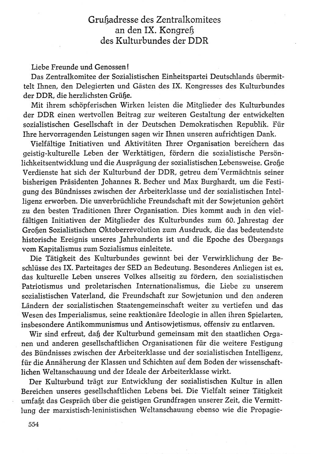 Dokumente der Sozialistischen Einheitspartei Deutschlands (SED) [Deutsche Demokratische Republik (DDR)] 1976-1977, Seite 554 (Dok. SED DDR 1976-1977, S. 554)