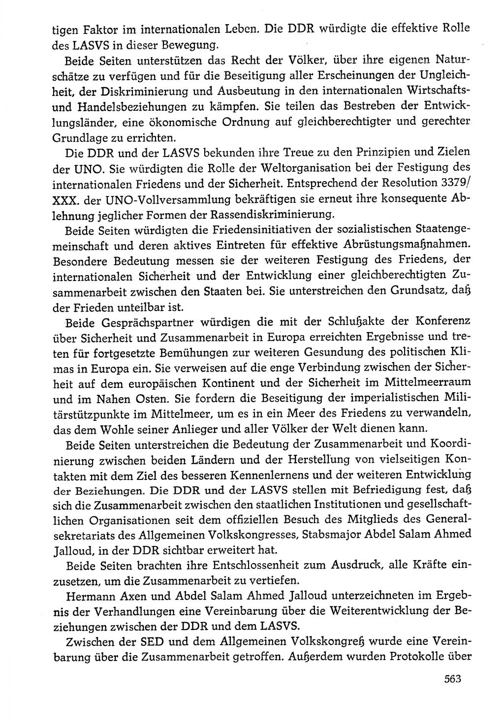 Dokumente der Sozialistischen Einheitspartei Deutschlands (SED) [Deutsche Demokratische Republik (DDR)] 1976-1977, Seite 563 (Dok. SED DDR 1976-1977, S. 563)