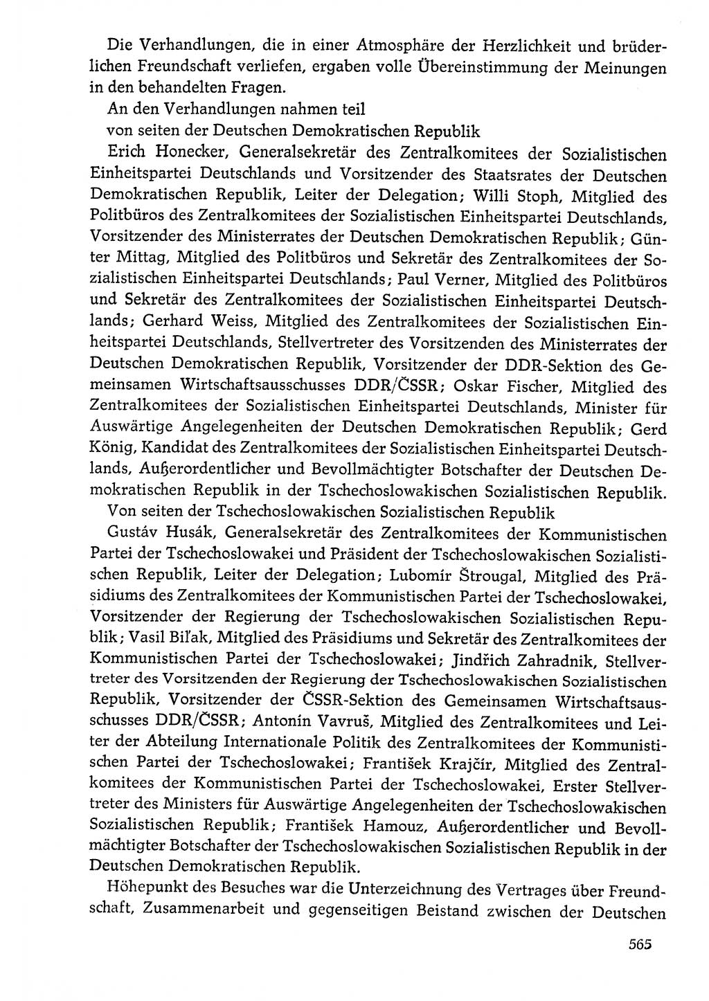 Dokumente der Sozialistischen Einheitspartei Deutschlands (SED) [Deutsche Demokratische Republik (DDR)] 1976-1977, Seite 565 (Dok. SED DDR 1976-1977, S. 565)