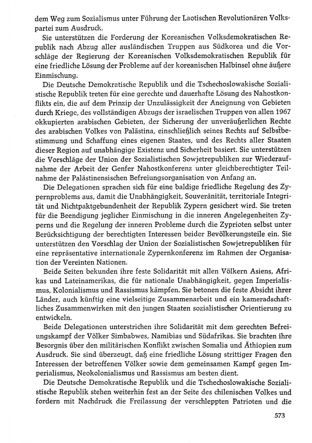 Dokumente der Sozialistischen Einheitspartei Deutschlands (SED) [Deutsche Demokratische Republik (DDR)] 1976-1977, Seite 573 (Dok. SED DDR 1976-1977, S. 573)