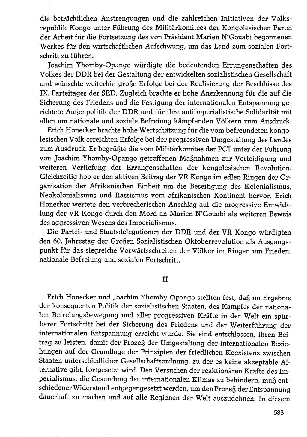 Dokumente der Sozialistischen Einheitspartei Deutschlands (SED) [Deutsche Demokratische Republik (DDR)] 1976-1977, Seite 583 (Dok. SED DDR 1976-1977, S. 583)