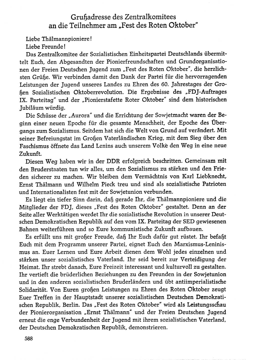 Dokumente der Sozialistischen Einheitspartei Deutschlands (SED) [Deutsche Demokratische Republik (DDR)] 1976-1977, Seite 588 (Dok. SED DDR 1976-1977, S. 588)