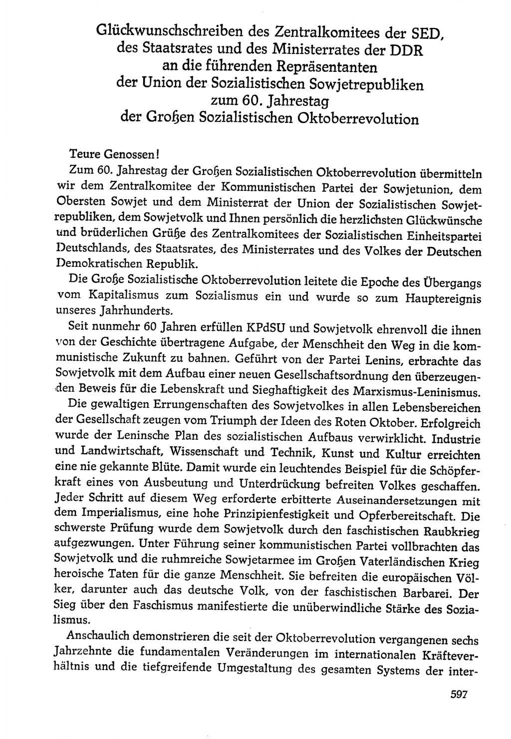 Dokumente der Sozialistischen Einheitspartei Deutschlands (SED) [Deutsche Demokratische Republik (DDR)] 1976-1977, Seite 597 (Dok. SED DDR 1976-1977, S. 597)
