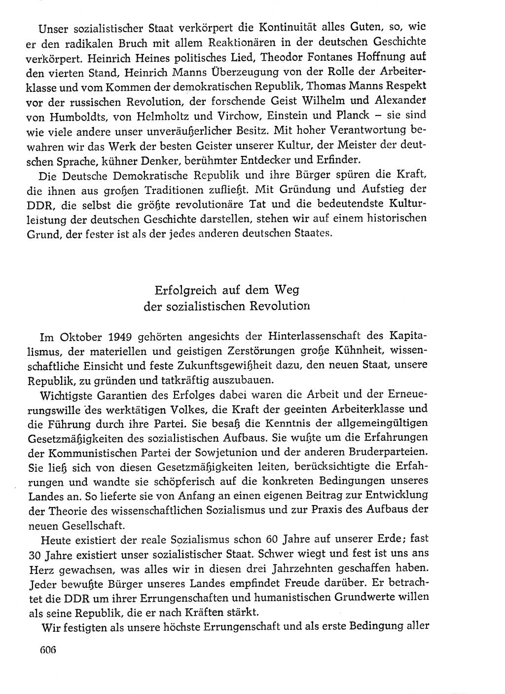 Dokumente der Sozialistischen Einheitspartei Deutschlands (SED) [Deutsche Demokratische Republik (DDR)] 1976-1977, Seite 606 (Dok. SED DDR 1976-1977, S. 606)