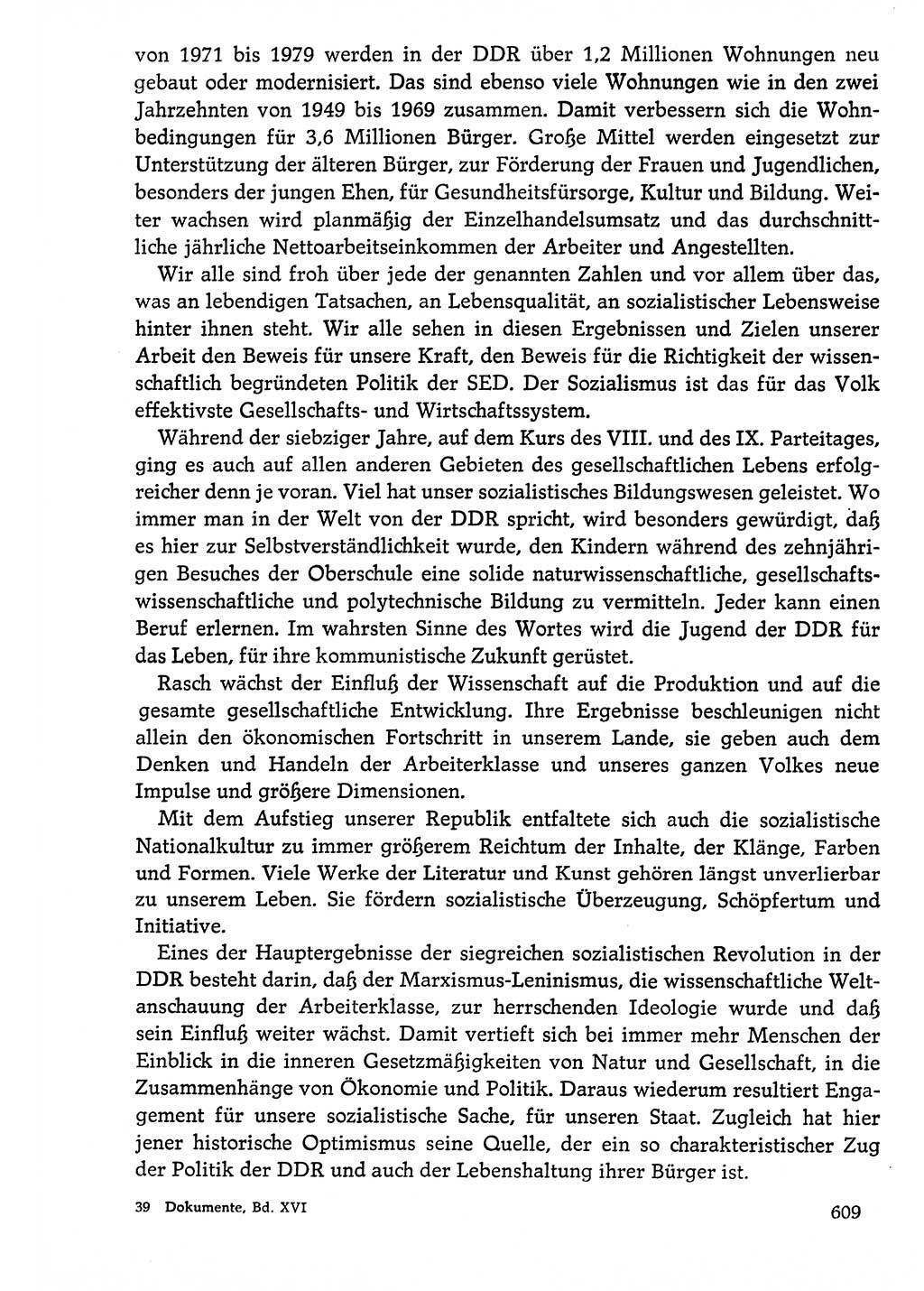 Dokumente der Sozialistischen Einheitspartei Deutschlands (SED) [Deutsche Demokratische Republik (DDR)] 1976-1977, Seite 609 (Dok. SED DDR 1976-1977, S. 609)