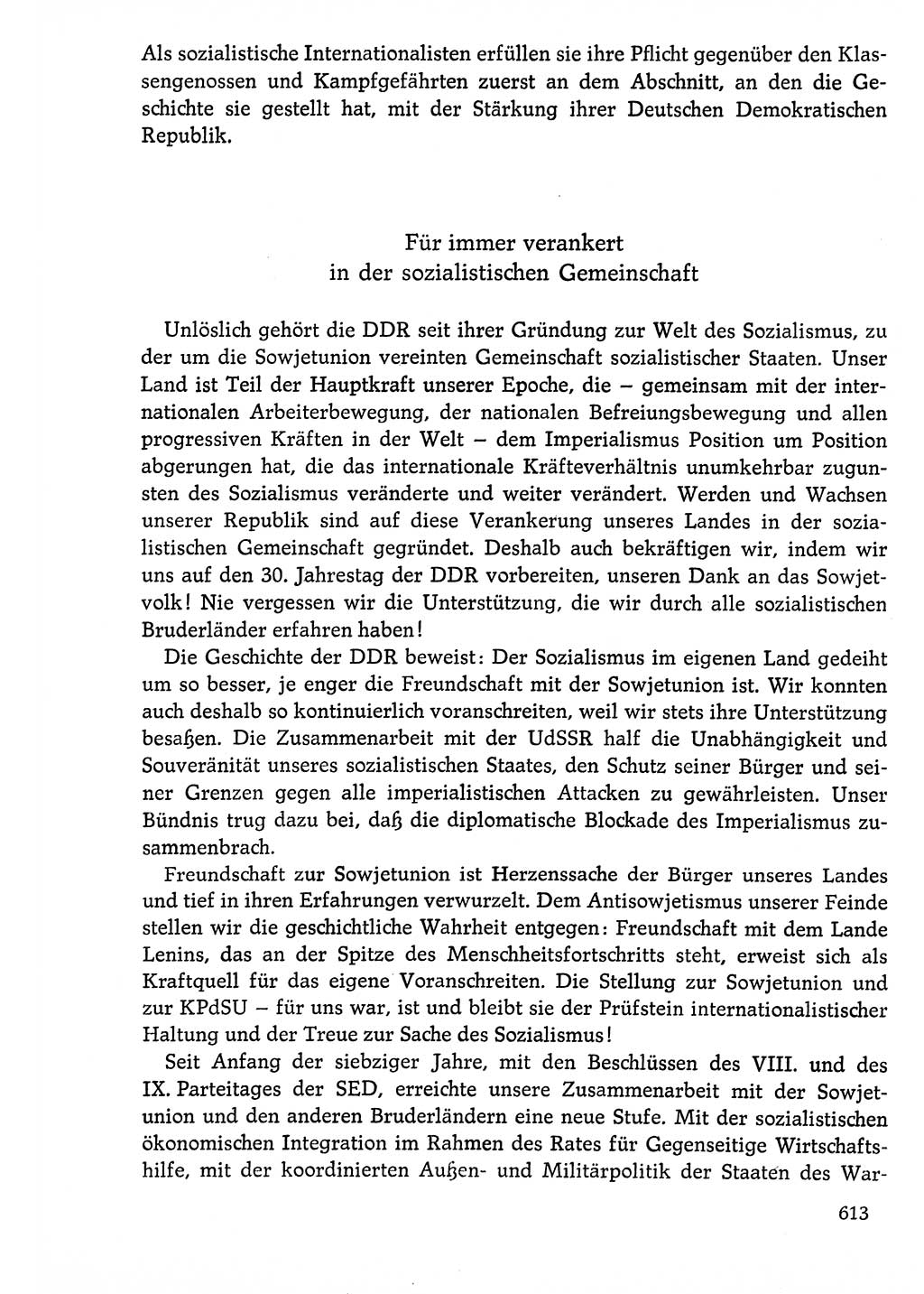 Dokumente der Sozialistischen Einheitspartei Deutschlands (SED) [Deutsche Demokratische Republik (DDR)] 1976-1977, Seite 613 (Dok. SED DDR 1976-1977, S. 613)