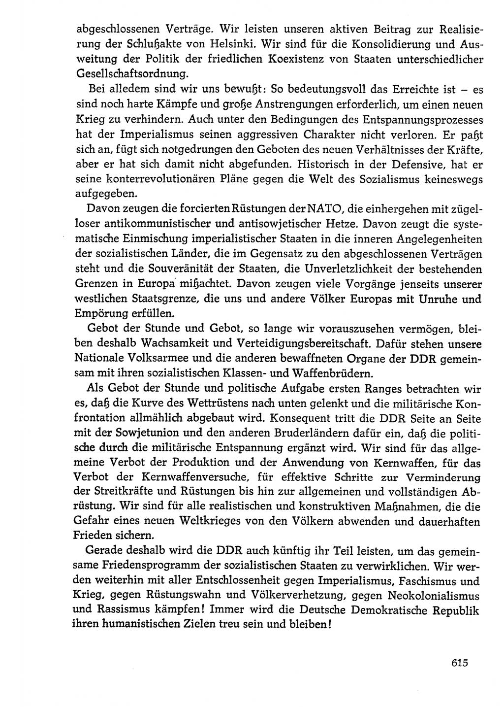 Dokumente der Sozialistischen Einheitspartei Deutschlands (SED) [Deutsche Demokratische Republik (DDR)] 1976-1977, Seite 615 (Dok. SED DDR 1976-1977, S. 615)