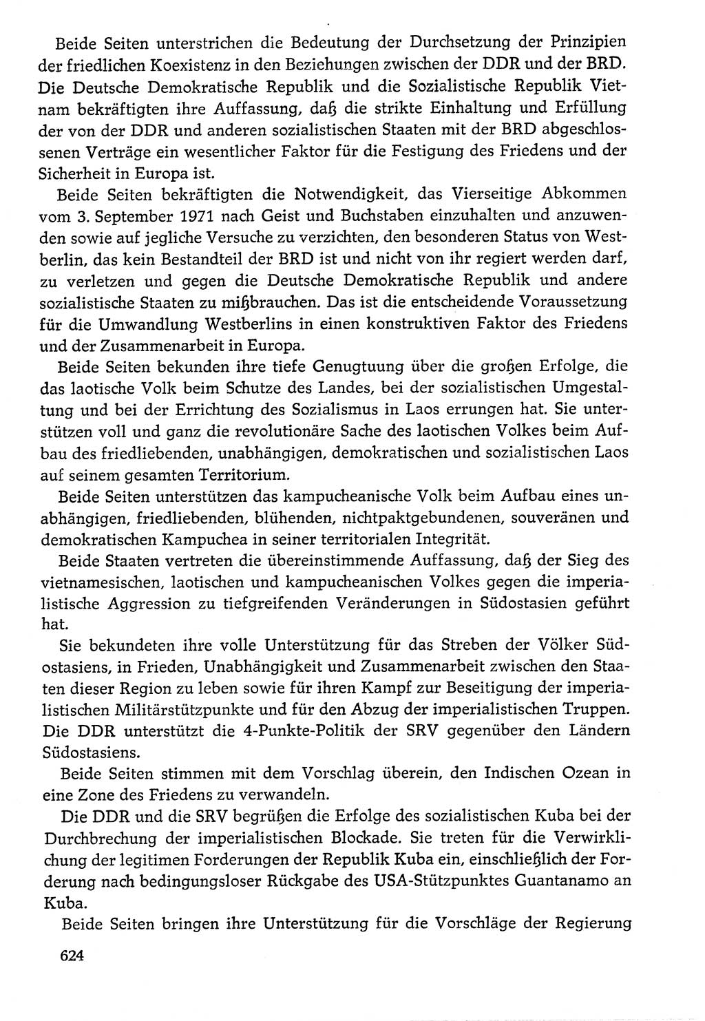 Dokumente der Sozialistischen Einheitspartei Deutschlands (SED) [Deutsche Demokratische Republik (DDR)] 1976-1977, Seite 624 (Dok. SED DDR 1976-1977, S. 624)