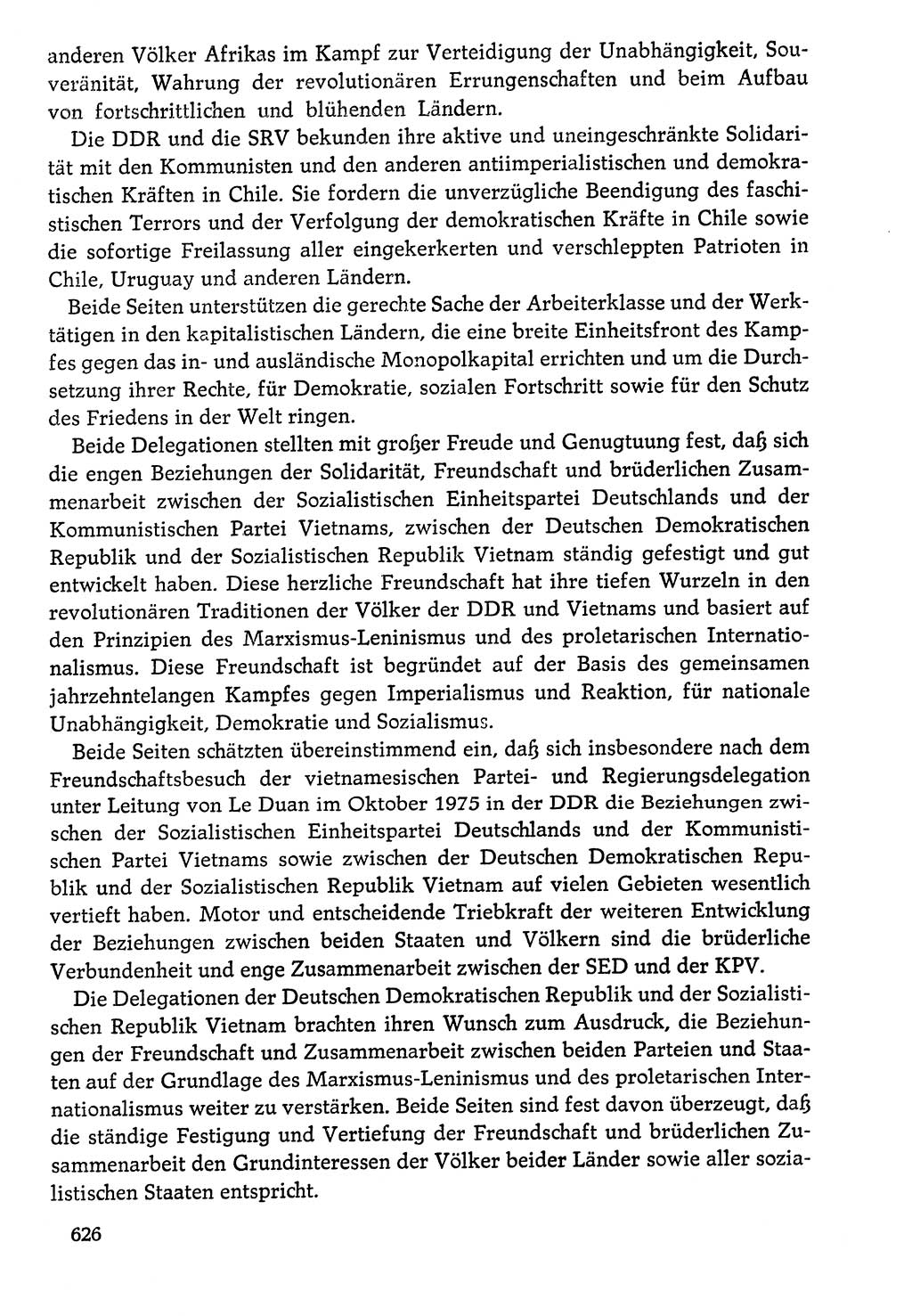 Dokumente der Sozialistischen Einheitspartei Deutschlands (SED) [Deutsche Demokratische Republik (DDR)] 1976-1977, Seite 626 (Dok. SED DDR 1976-1977, S. 626)