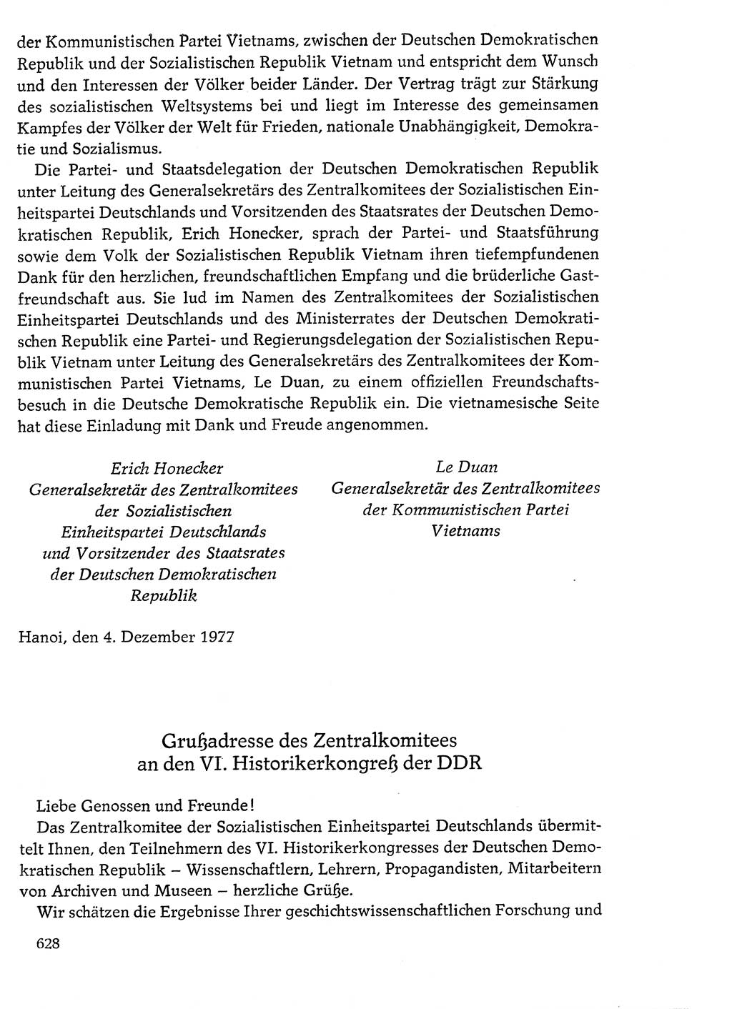 Dokumente der Sozialistischen Einheitspartei Deutschlands (SED) [Deutsche Demokratische Republik (DDR)] 1976-1977, Seite 628 (Dok. SED DDR 1976-1977, S. 628)