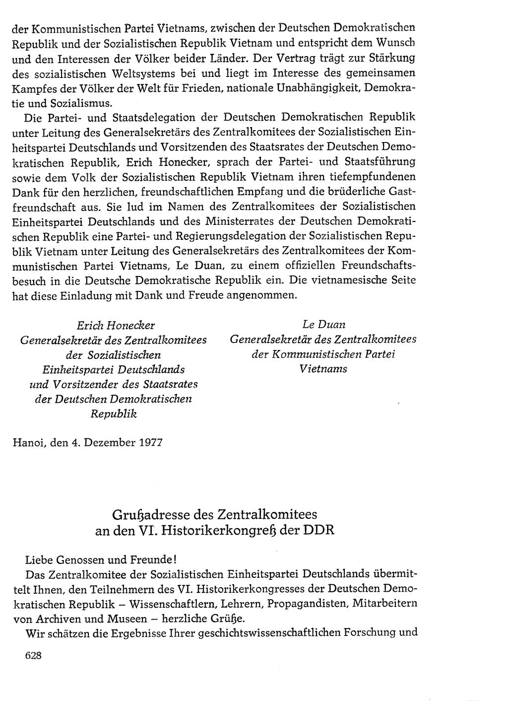 Dokumente der Sozialistischen Einheitspartei Deutschlands (SED) [Deutsche Demokratische Republik (DDR)] 1976-1977, Seite 628 (Dok. SED DDR 1976-1977, S. 628)