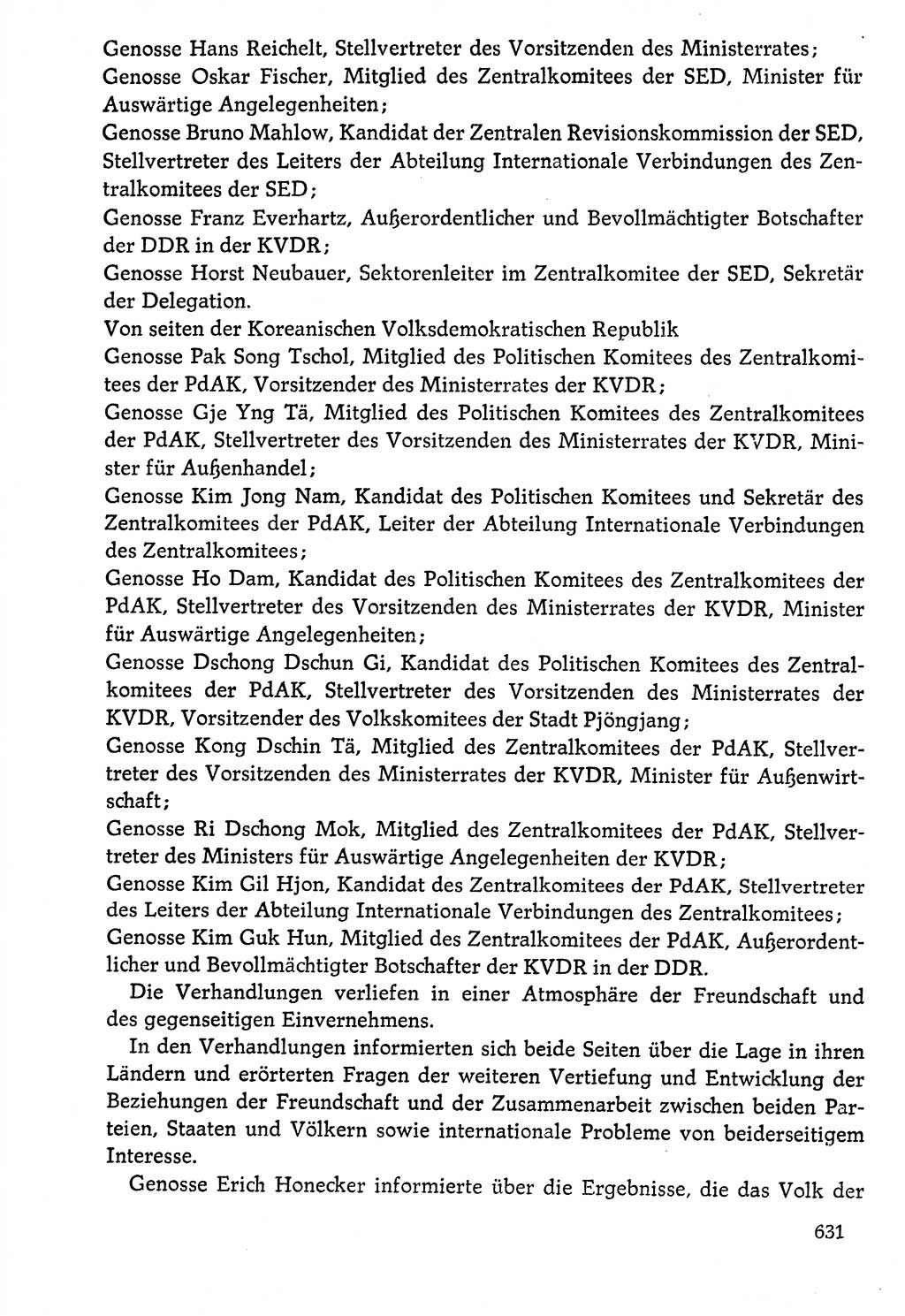 Dokumente der Sozialistischen Einheitspartei Deutschlands (SED) [Deutsche Demokratische Republik (DDR)] 1976-1977, Seite 631 (Dok. SED DDR 1976-1977, S. 631)