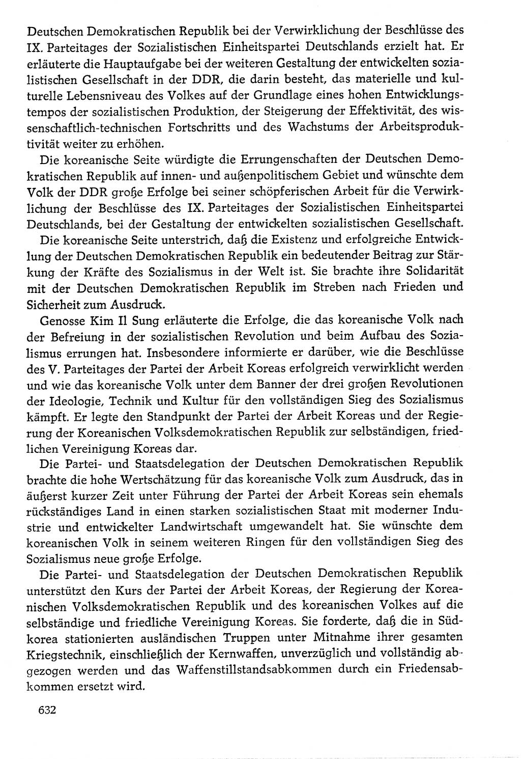 Dokumente der Sozialistischen Einheitspartei Deutschlands (SED) [Deutsche Demokratische Republik (DDR)] 1976-1977, Seite 632 (Dok. SED DDR 1976-1977, S. 632)