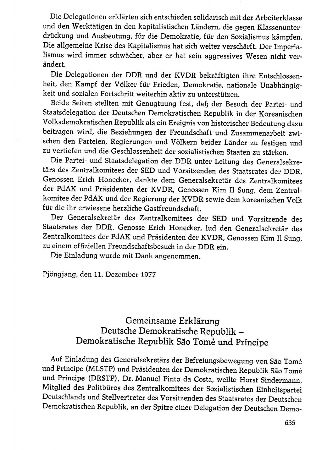 Dokumente der Sozialistischen Einheitspartei Deutschlands (SED) [Deutsche Demokratische Republik (DDR)] 1976-1977, Seite 635 (Dok. SED DDR 1976-1977, S. 635)