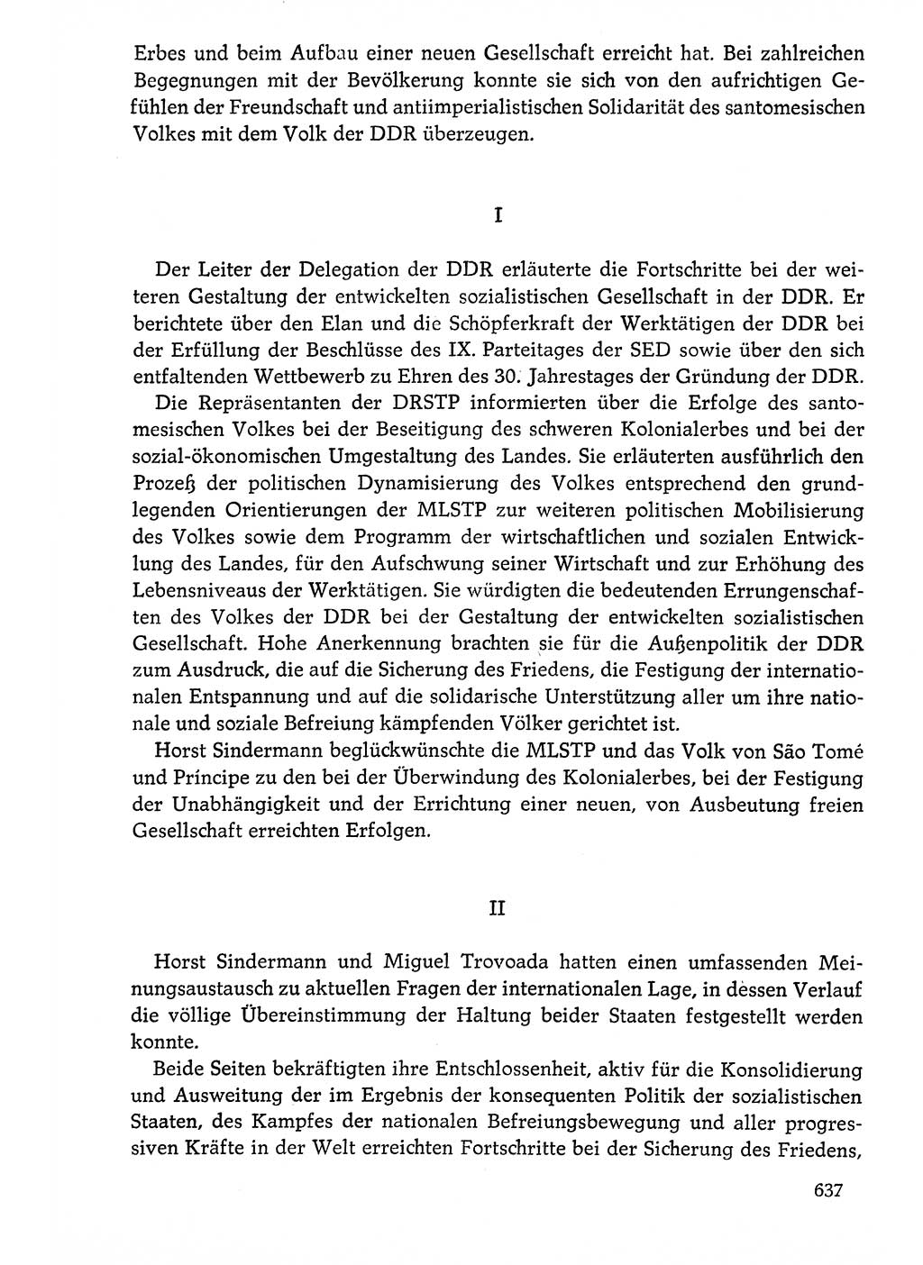 Dokumente der Sozialistischen Einheitspartei Deutschlands (SED) [Deutsche Demokratische Republik (DDR)] 1976-1977, Seite 637 (Dok. SED DDR 1976-1977, S. 637)
