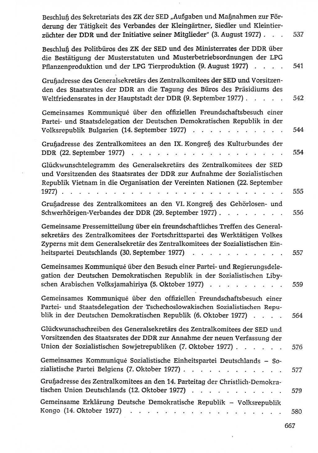 Dokumente der Sozialistischen Einheitspartei Deutschlands (SED) [Deutsche Demokratische Republik (DDR)] 1976-1977, Seite 667 (Dok. SED DDR 1976-1977, S. 667)