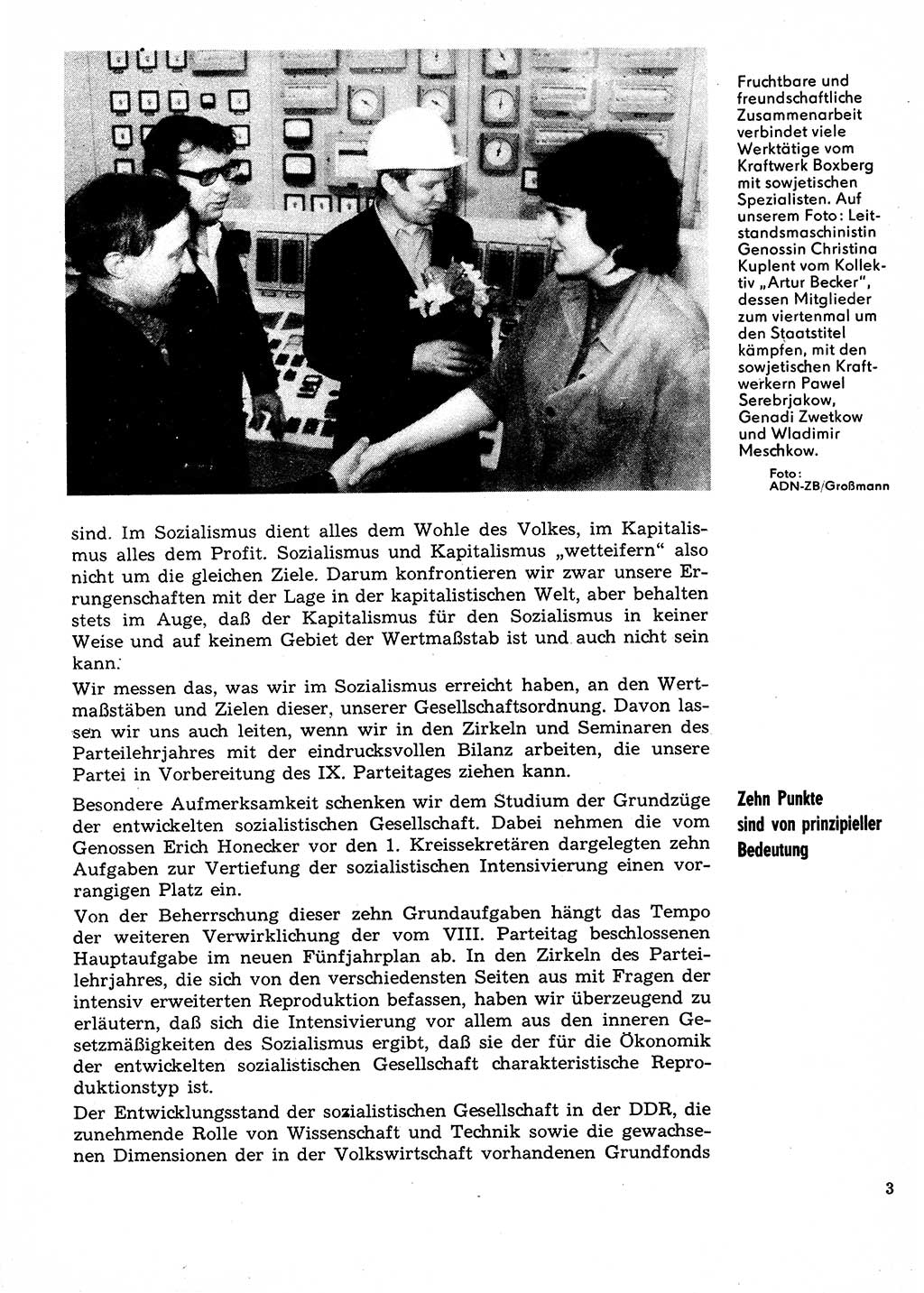 Neuer Weg (NW), Organ des Zentralkomitees (ZK) der SED (Sozialistische Einheitspartei Deutschlands) für Fragen des Parteilebens, 31. Jahrgang [Deutsche Demokratische Republik (DDR)] 1976, Seite 3 (NW ZK SED DDR 1976, S. 3)