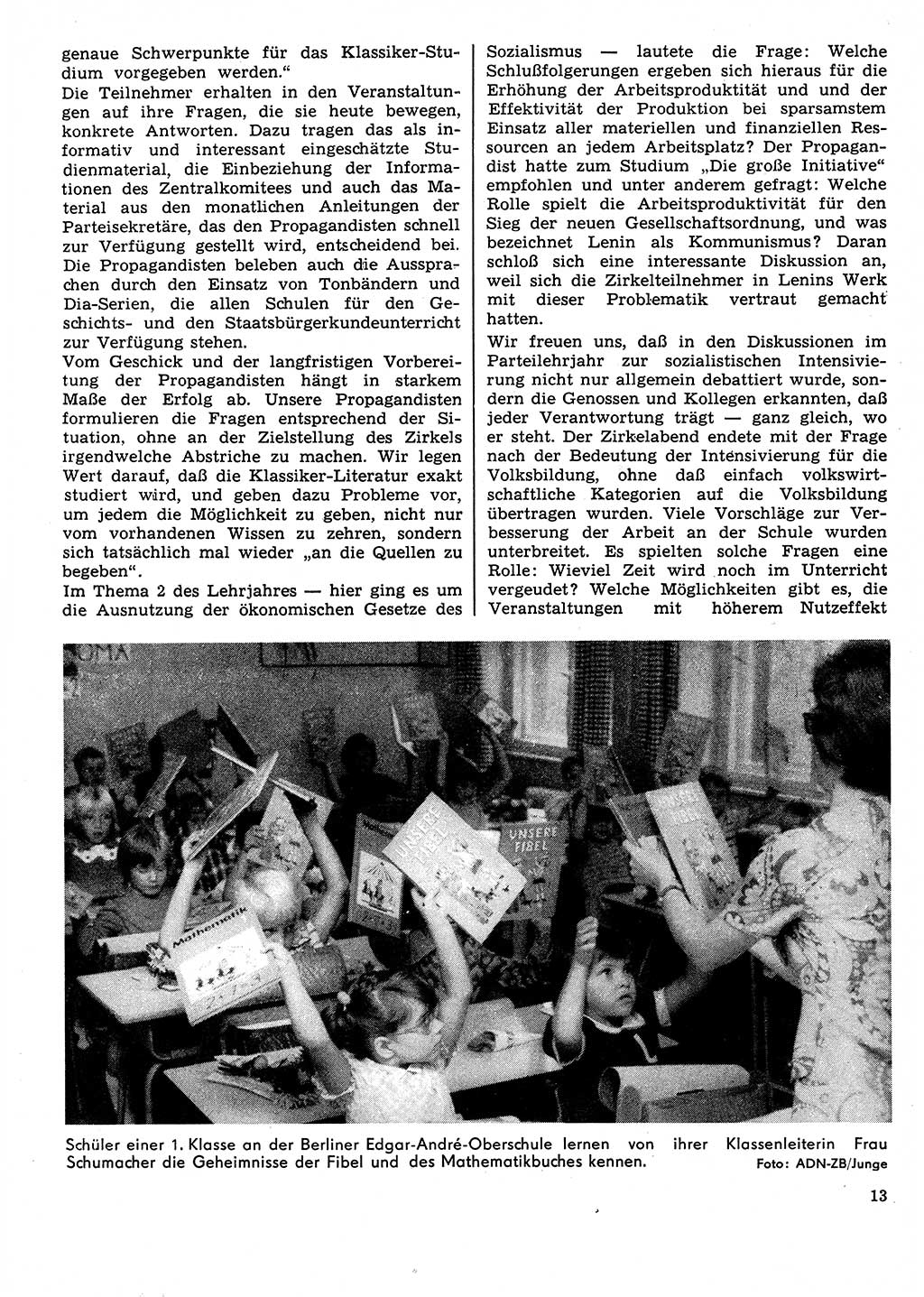 Neuer Weg (NW), Organ des Zentralkomitees (ZK) der SED (Sozialistische Einheitspartei Deutschlands) für Fragen des Parteilebens, 31. Jahrgang [Deutsche Demokratische Republik (DDR)] 1976, Seite 13 (NW ZK SED DDR 1976, S. 13)