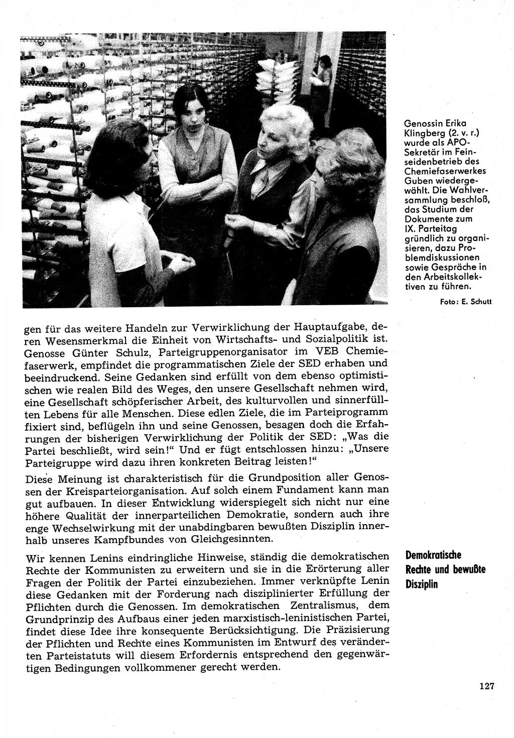 Neuer Weg (NW), Organ des Zentralkomitees (ZK) der SED (Sozialistische Einheitspartei Deutschlands) für Fragen des Parteilebens, 31. Jahrgang [Deutsche Demokratische Republik (DDR)] 1976, Seite 127 (NW ZK SED DDR 1976, S. 127)