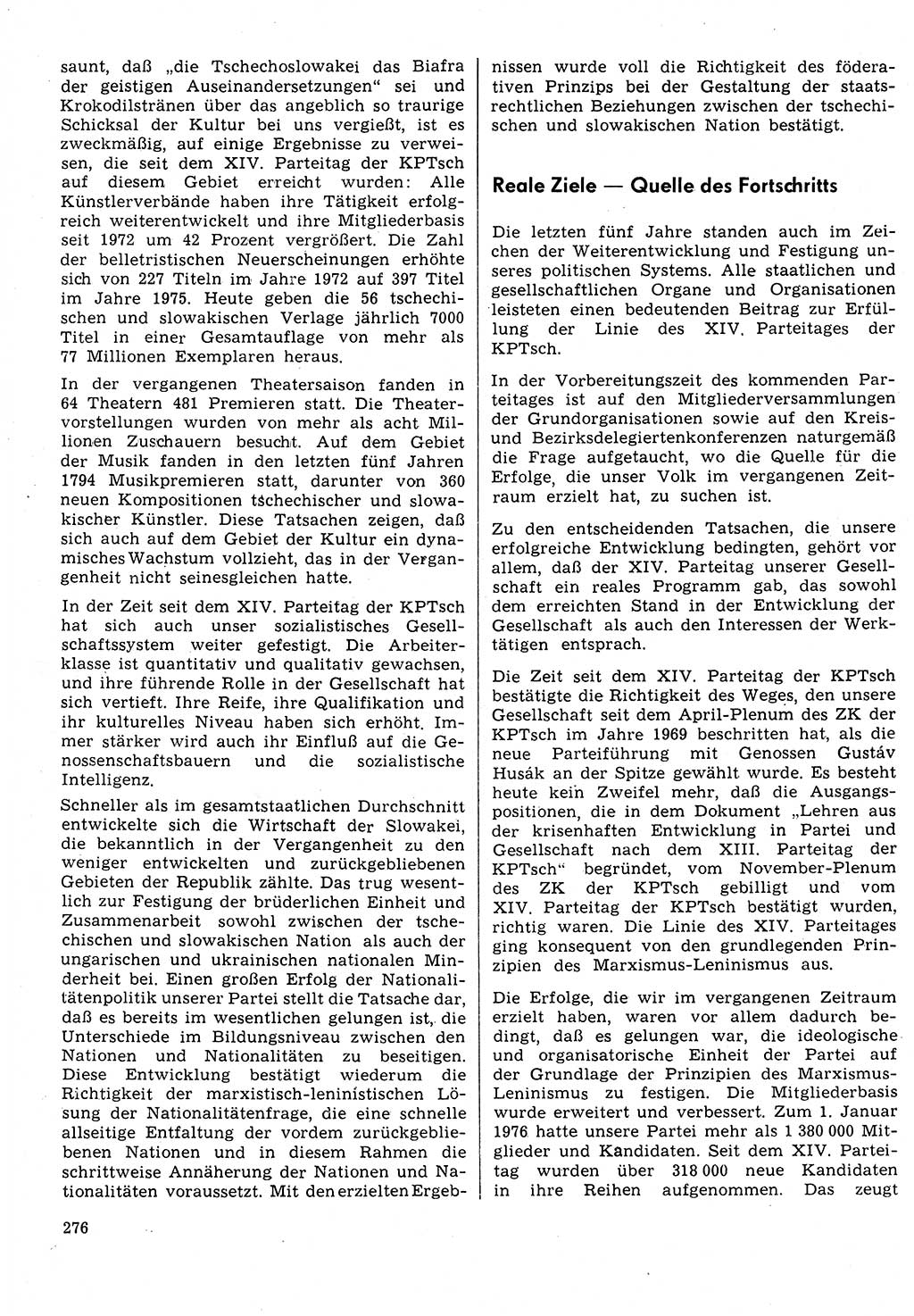 Neuer Weg (NW), Organ des Zentralkomitees (ZK) der SED (Sozialistische Einheitspartei Deutschlands) für Fragen des Parteilebens, 31. Jahrgang [Deutsche Demokratische Republik (DDR)] 1976, Seite 276 (NW ZK SED DDR 1976, S. 276)