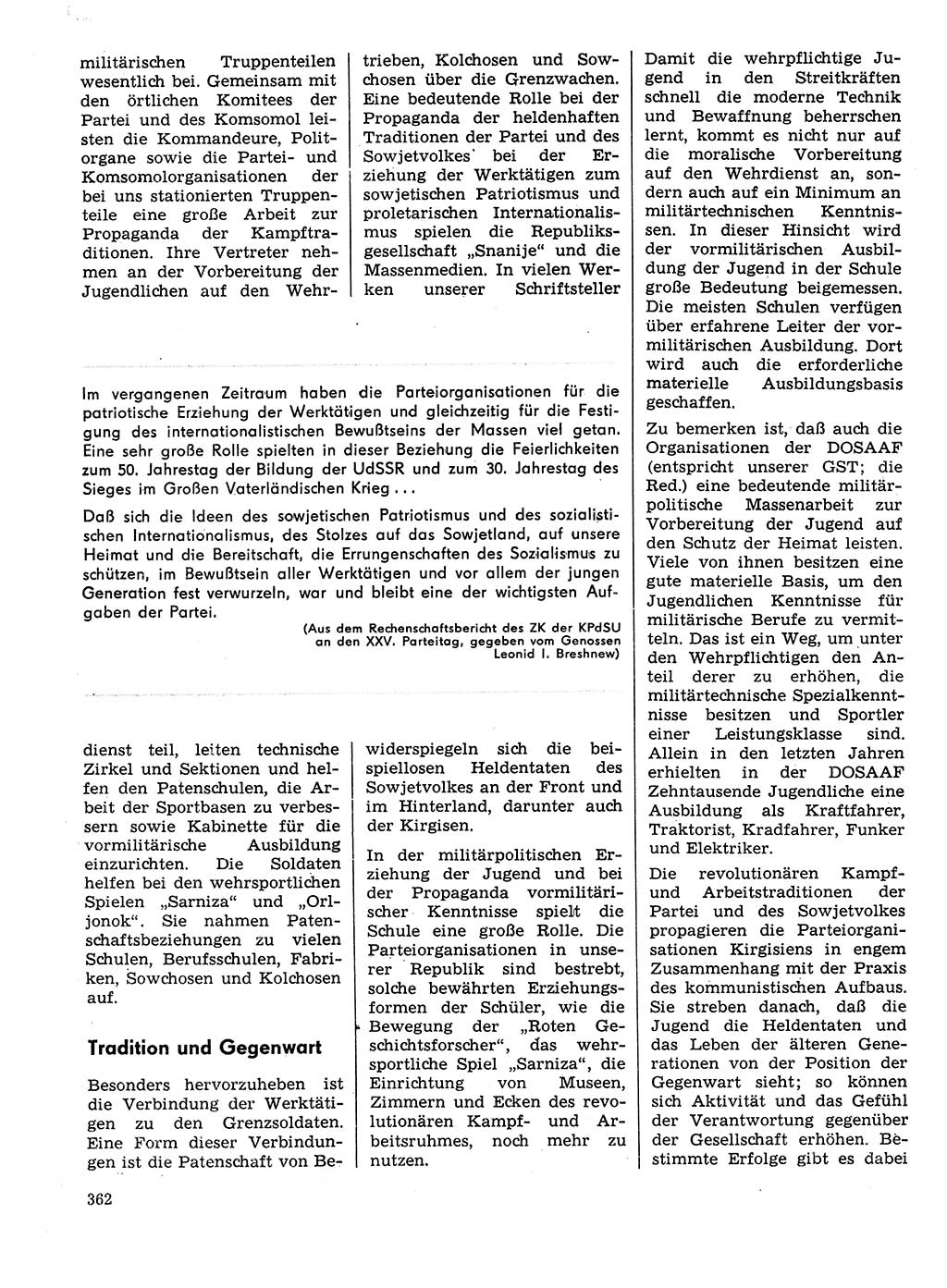 Neuer Weg (NW), Organ des Zentralkomitees (ZK) der SED (Sozialistische Einheitspartei Deutschlands) für Fragen des Parteilebens, 31. Jahrgang [Deutsche Demokratische Republik (DDR)] 1976, Seite 362 (NW ZK SED DDR 1976, S. 362)
