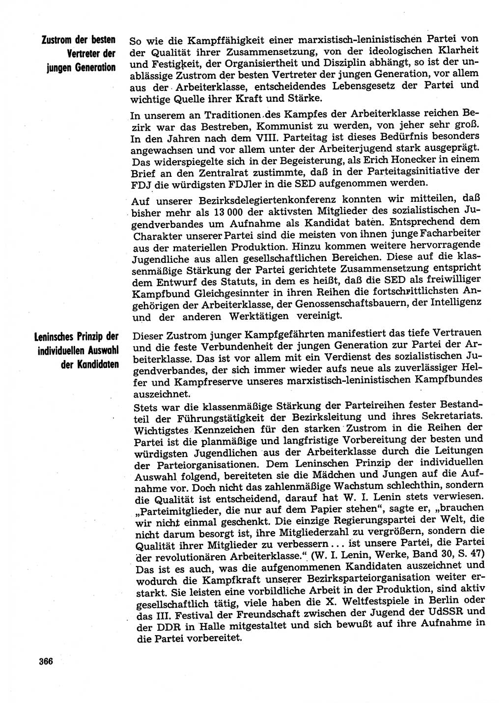 Neuer Weg (NW), Organ des Zentralkomitees (ZK) der SED (Sozialistische Einheitspartei Deutschlands) für Fragen des Parteilebens, 31. Jahrgang [Deutsche Demokratische Republik (DDR)] 1976, Seite 366 (NW ZK SED DDR 1976, S. 366)