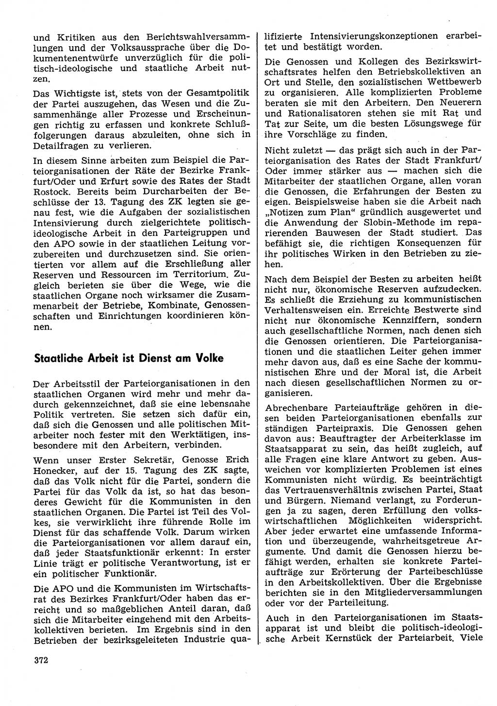 Neuer Weg (NW), Organ des Zentralkomitees (ZK) der SED (Sozialistische Einheitspartei Deutschlands) für Fragen des Parteilebens, 31. Jahrgang [Deutsche Demokratische Republik (DDR)] 1976, Seite 372 (NW ZK SED DDR 1976, S. 372)