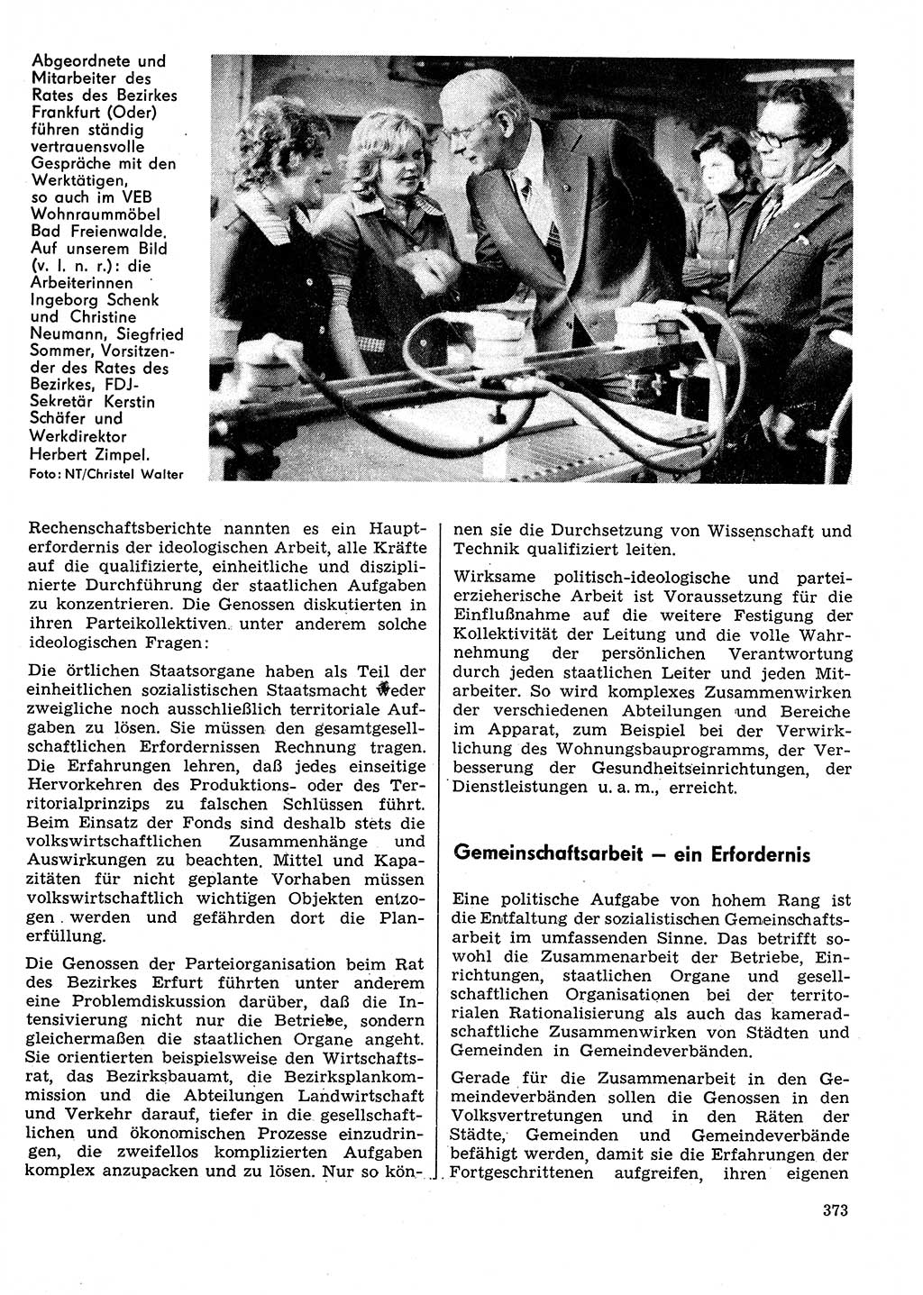 Neuer Weg (NW), Organ des Zentralkomitees (ZK) der SED (Sozialistische Einheitspartei Deutschlands) für Fragen des Parteilebens, 31. Jahrgang [Deutsche Demokratische Republik (DDR)] 1976, Seite 373 (NW ZK SED DDR 1976, S. 373)