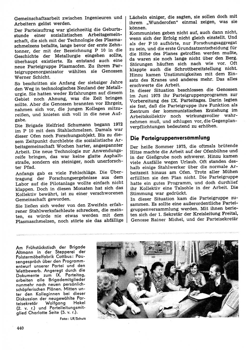 Neuer Weg (NW), Organ des Zentralkomitees (ZK) der SED (Sozialistische Einheitspartei Deutschlands) für Fragen des Parteilebens, 31. Jahrgang [Deutsche Demokratische Republik (DDR)] 1976, Seite 440 (NW ZK SED DDR 1976, S. 440)